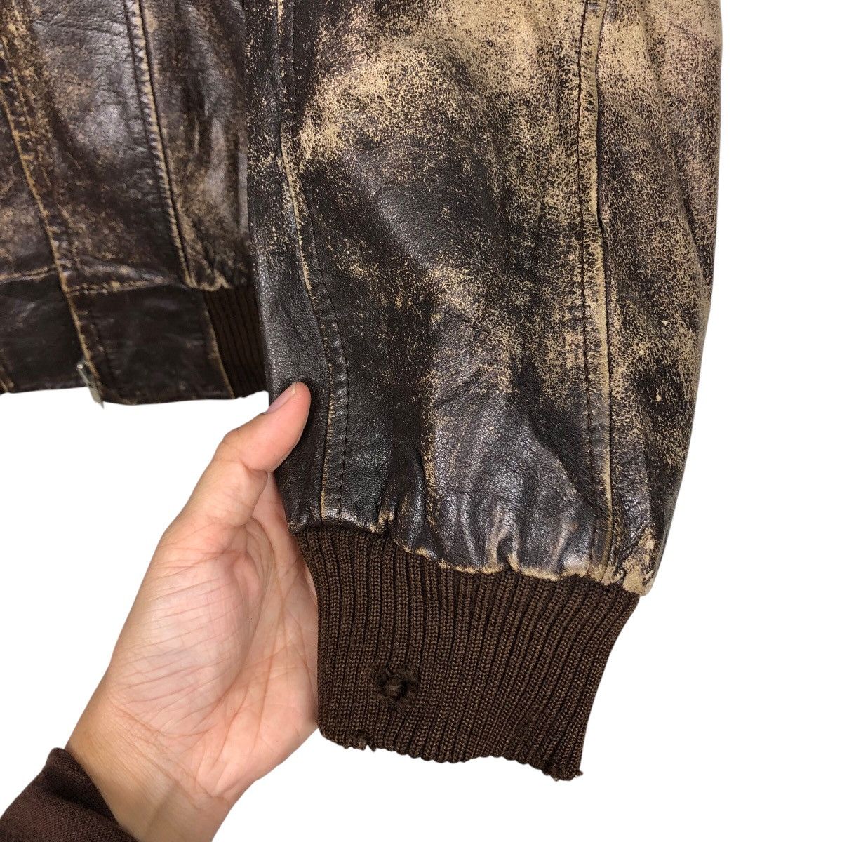 Japanese Brand 📌Vintage Genuine Leather Jacket Deluxe Japan Made Size US L / EU 52-54 / 3 - 16 Thumbnail