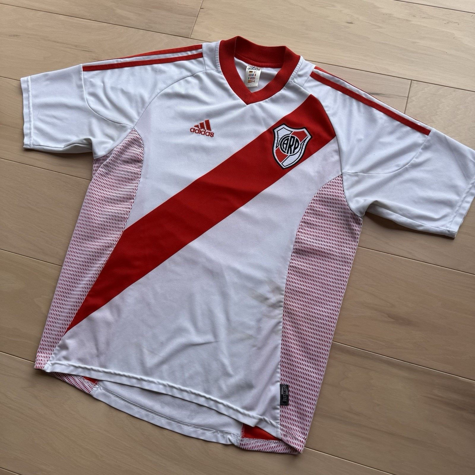Adidas River Plate Home Jersey Medium White Red World Cup Size US M / EU 48-50 / 2 - 9 Thumbnail