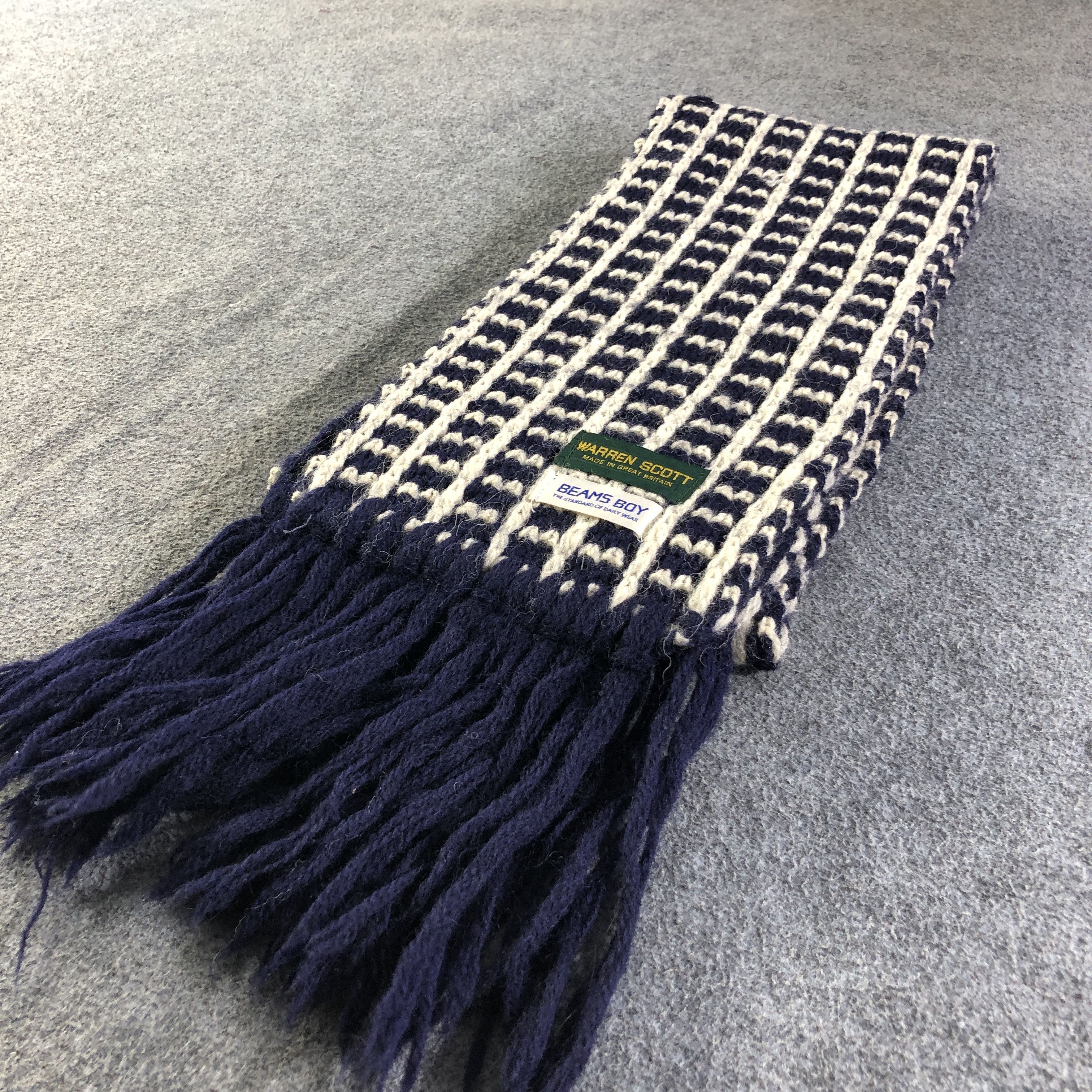 Beams Plus Beams Boy Wool Scarf Muffler Neckwear V2806 Size ONE SIZE - 3 Thumbnail