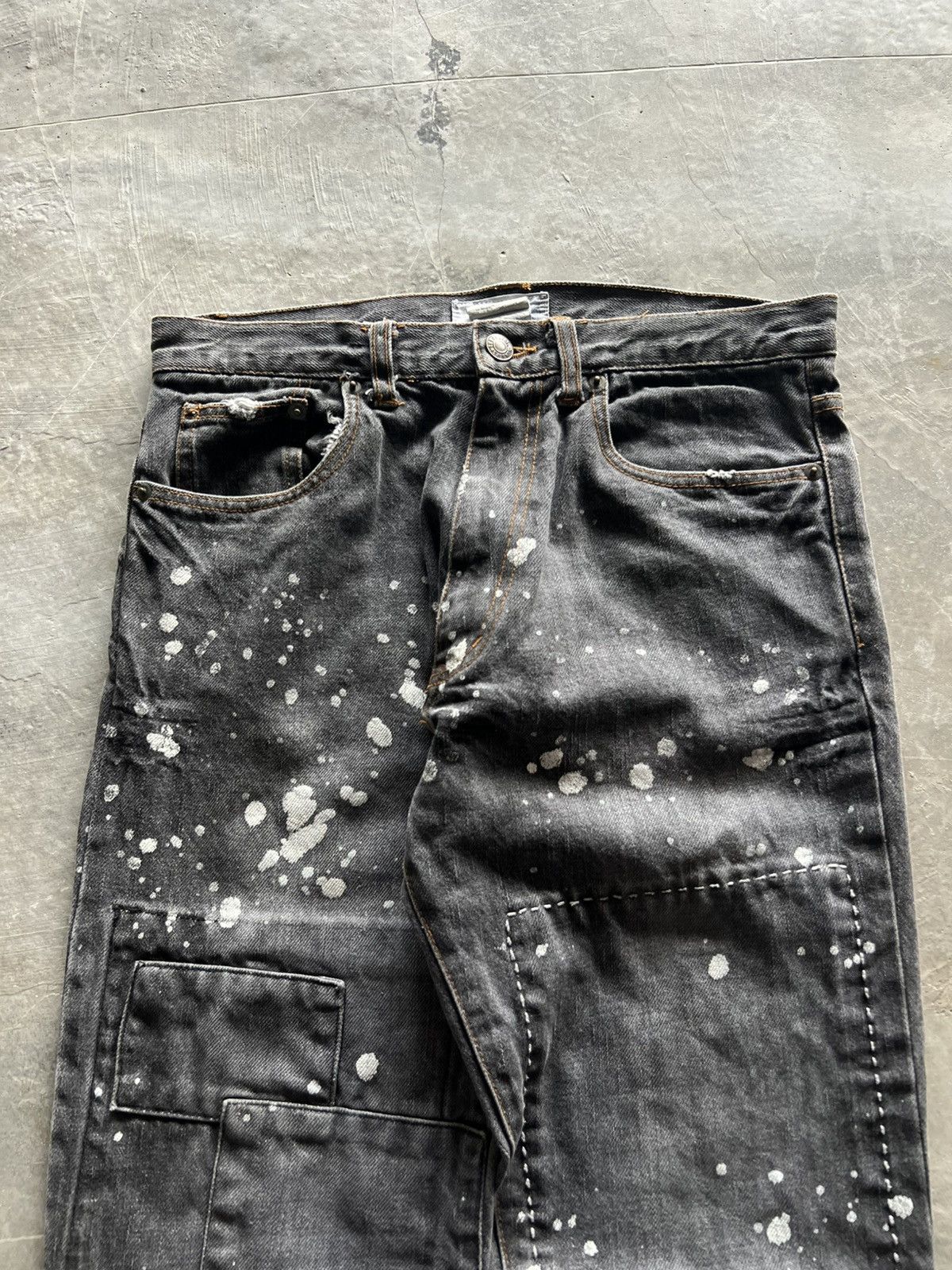 Hysteric Glamour × If Six Was Nine super sick splatter patchwork double knee style japanese Size US 30 / EU 46 - 2 Thumbnail