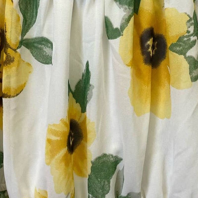 Blush Hint of Blush Sm Off Shoulder Sunflower Bell Sleeve Romper Size 35" - 4 Thumbnail