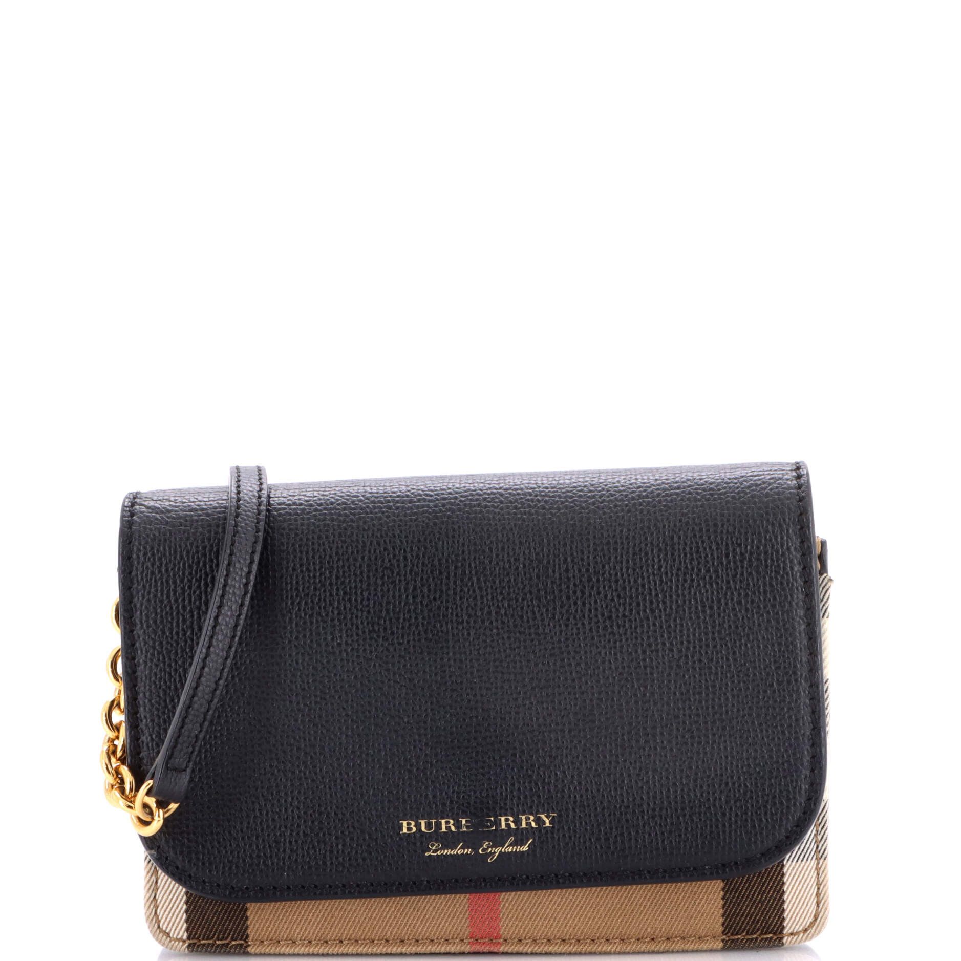 Burberry Hampshire Wallet on Chain Size ONE SIZE - 1 Thumbnail