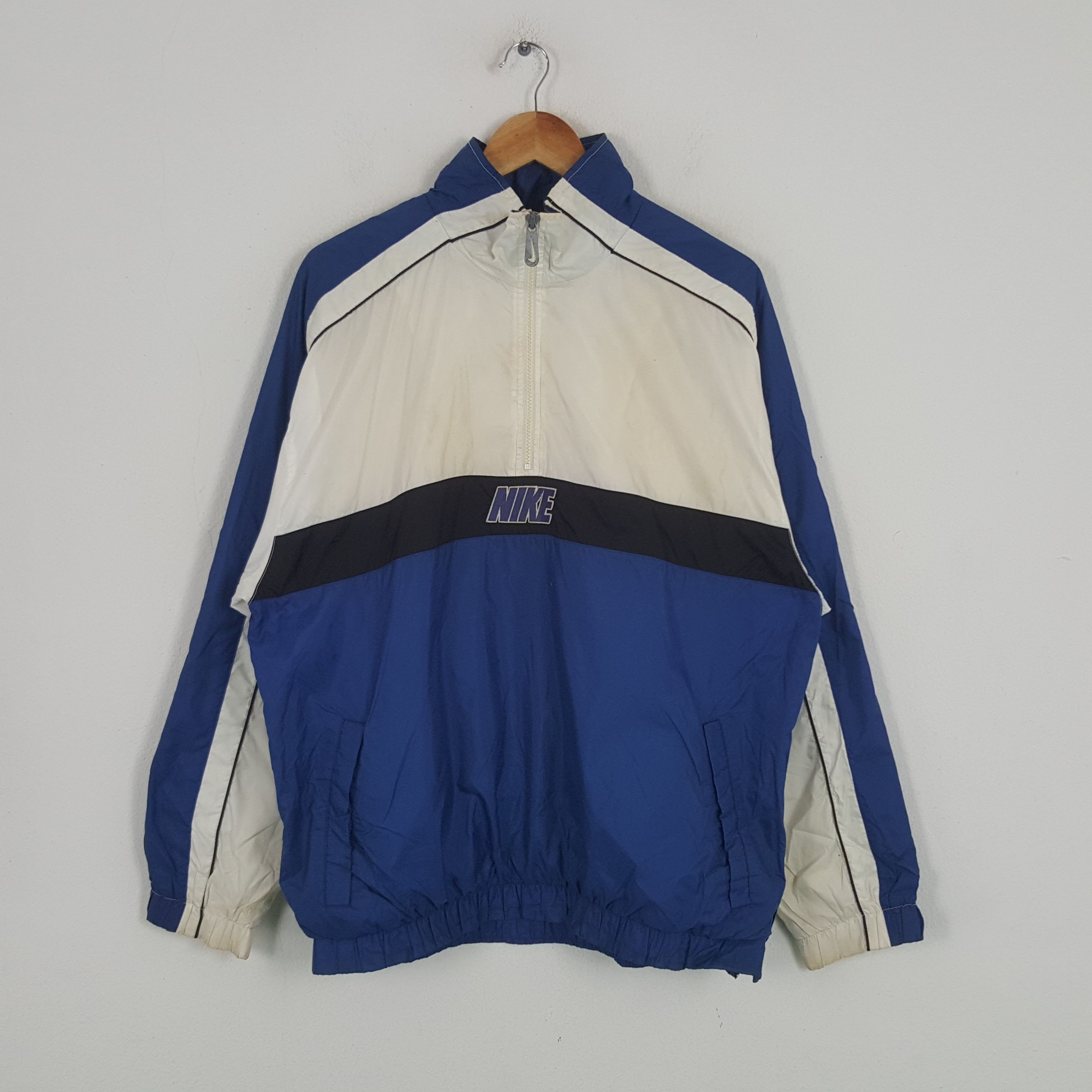 Nike × Vintage Vintage Nike American Sports Half Zipper Jacket Size US XL / EU 56 / 4 - 1 Thumbnail