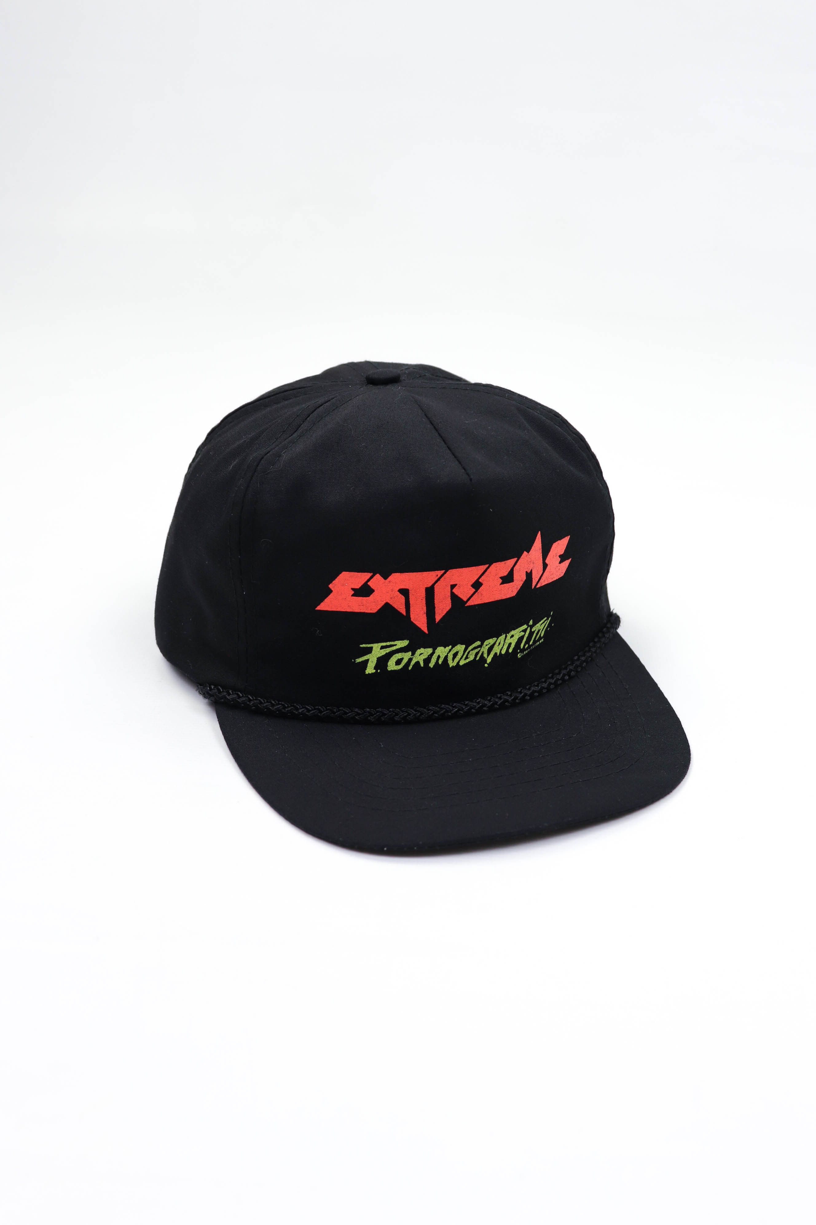 image of Extreme Pornograffiti Vintage 90's Rock Otto Snapback Cap in Black, Men's