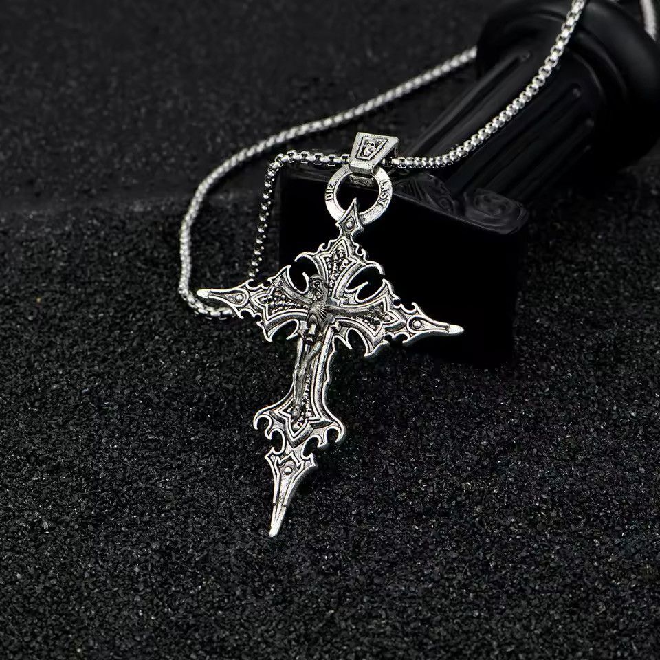 Japanese Brand Gothic Skeleton Cross Necklace Chain Size ONE SIZE - 5 Thumbnail