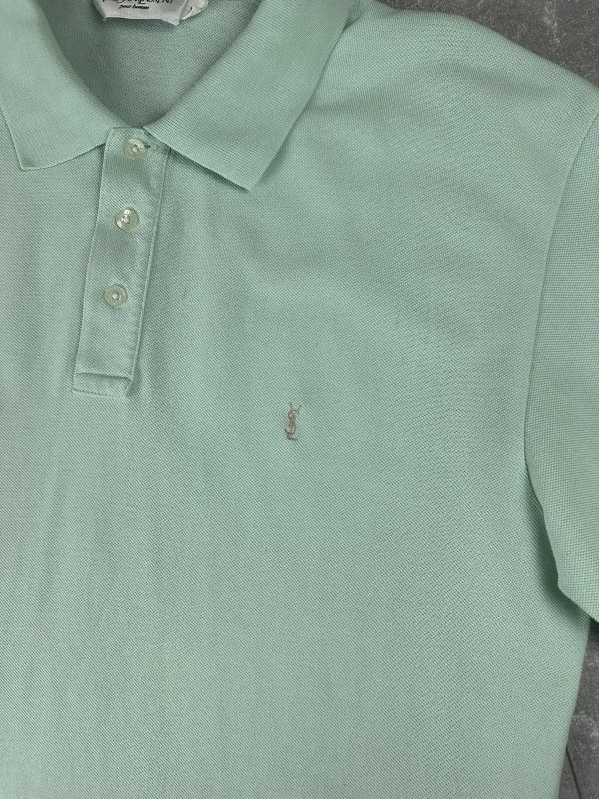 Yves Saint Laurent Yves Saint Lauren Luxury Vintage Small Logo Polo Size US XL / EU 56 / 4 - 5 Thumbnail