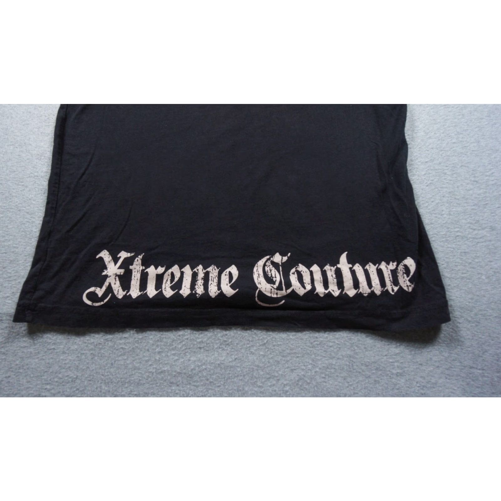 Vintage Xtreme Couture Shirt Mens XL Black Grunge Goth Skate Graphic Tee Skull Wings Size US XL / EU 56 / 4 - 5 Thumbnail