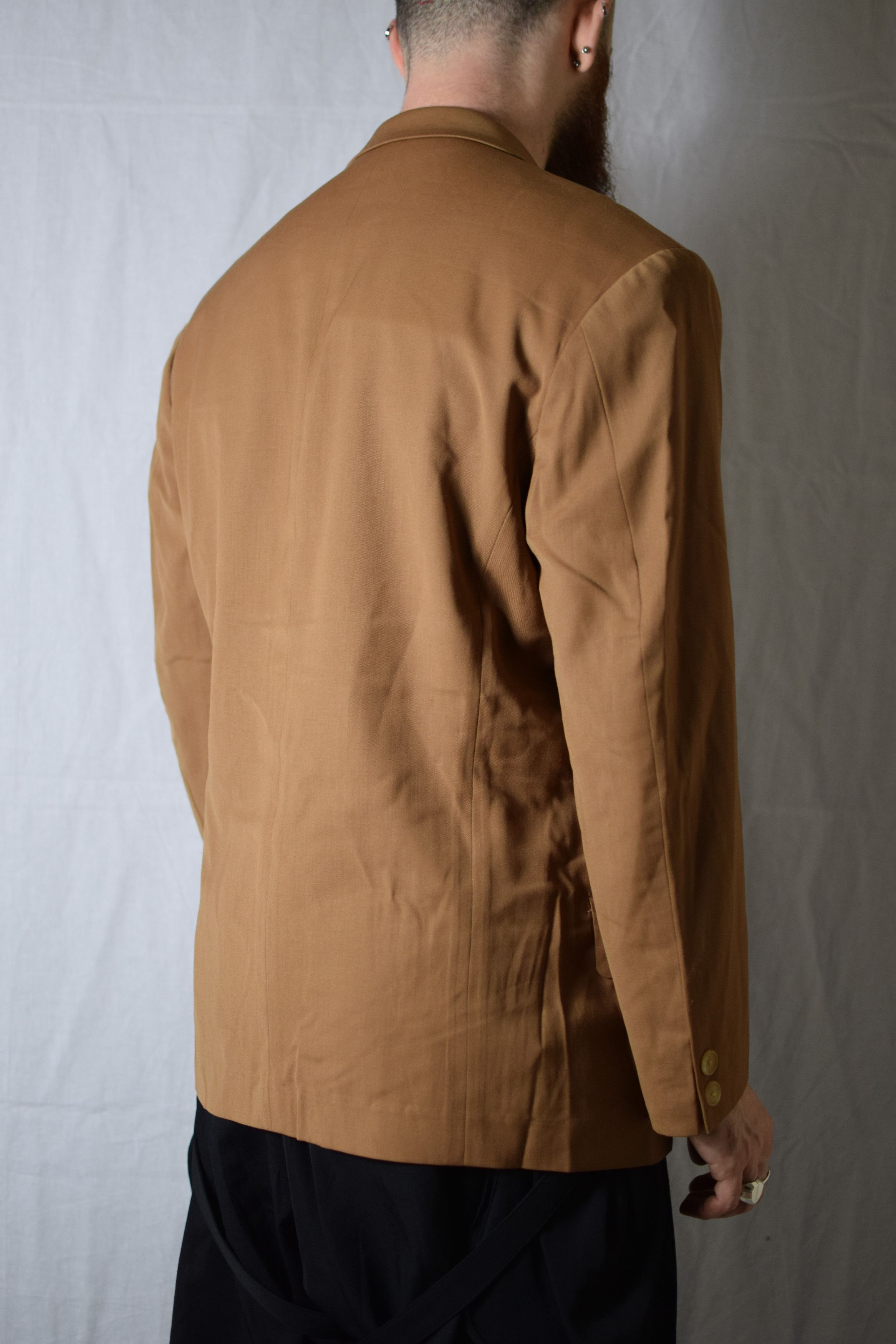 Yohji Yamamoto YYPH Archive SS88 Beige Diamond Blazer Size 52R - 7 Thumbnail