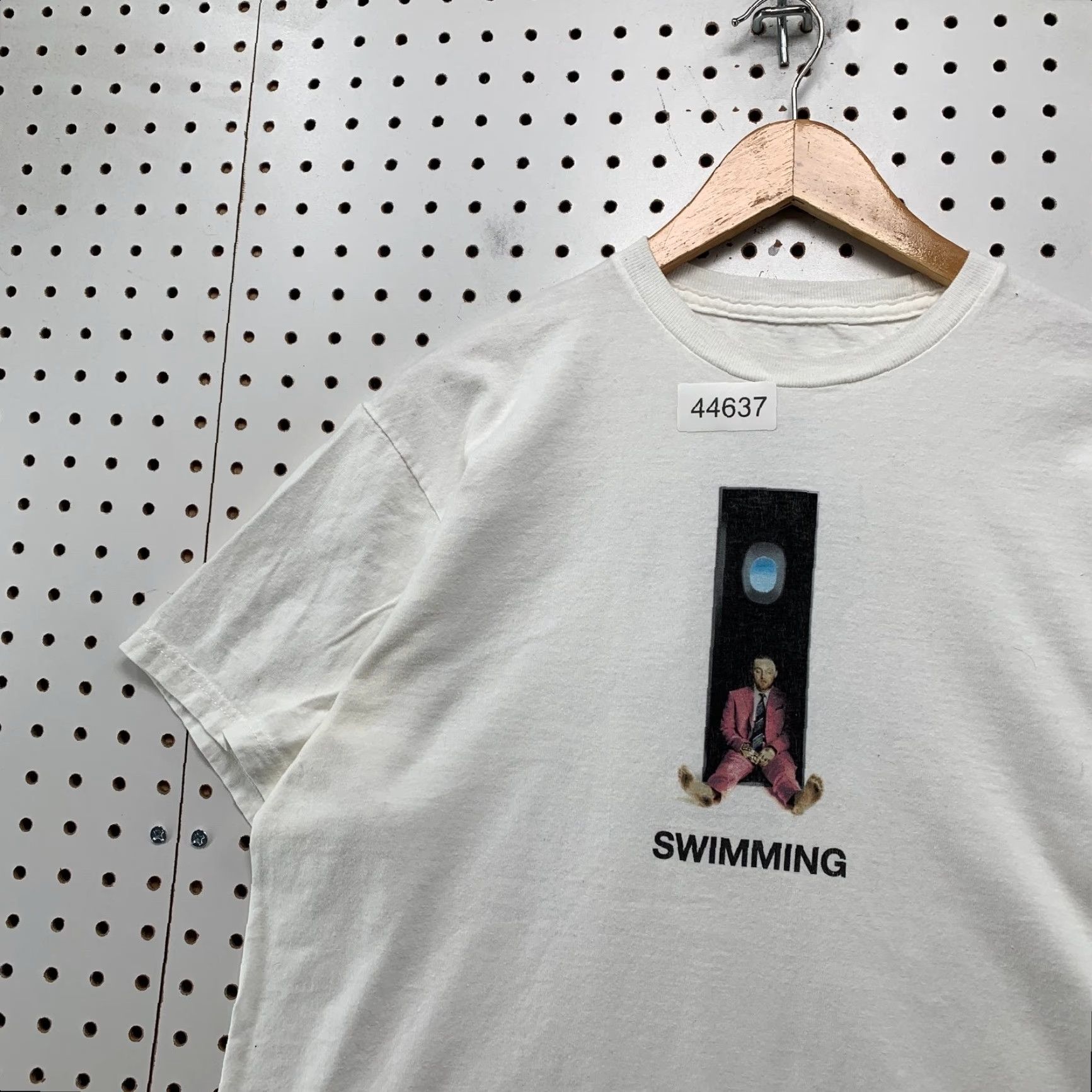 Vintage Mac Miller Swimming Shirt Mens Medium White Hip Hop Rap Tee 2018 Promo Size US M / EU 48-50 / 2 - 4 Thumbnail
