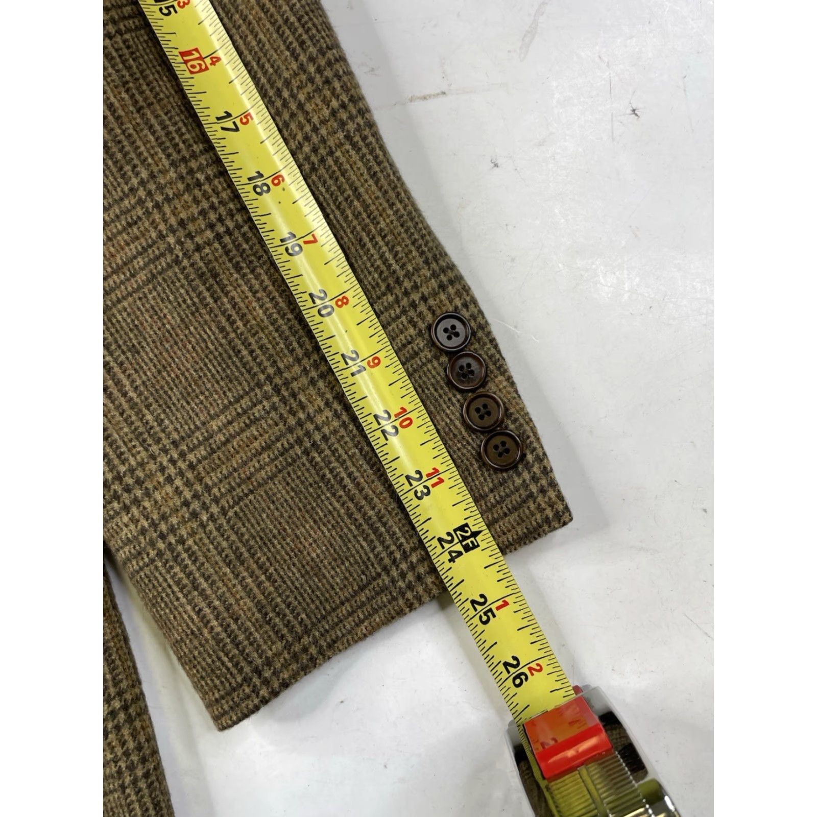 Brooks Brothers Brooks Brothers Blazer Plaid 100% Camel Hair Brown Men's 40R Blazer Suit Jacket Regular Style Size 40R - 7 Thumbnail