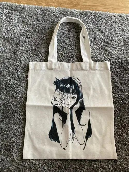 Other Graphic Hipster Cartoon Print Shopping Bag Size ONE SIZE - 2 Thumbnail