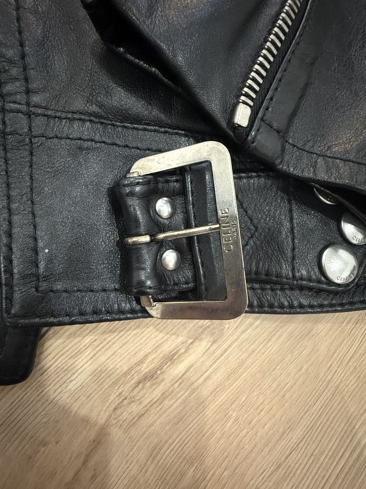 Celine Celine SS19 Hedi Slimane Chainmail Shoulder Calfskin Jacket Size US M / EU 48-50 / 2 - 6 Thumbnail