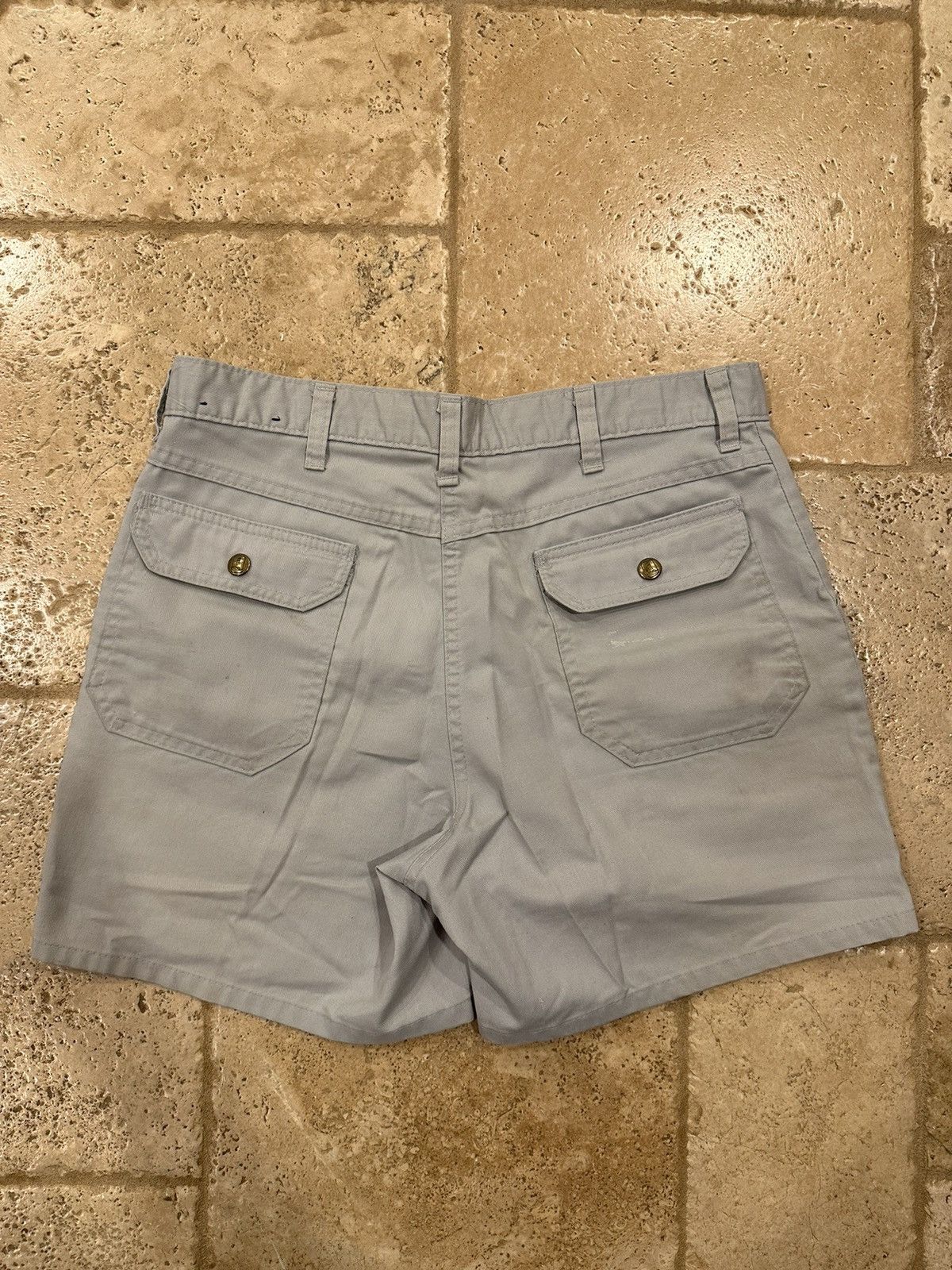 Lands' End × Vintage VintaGe Lands End Grey Cargo Shorts Size US 32 / EU 48 - 2 Thumbnail