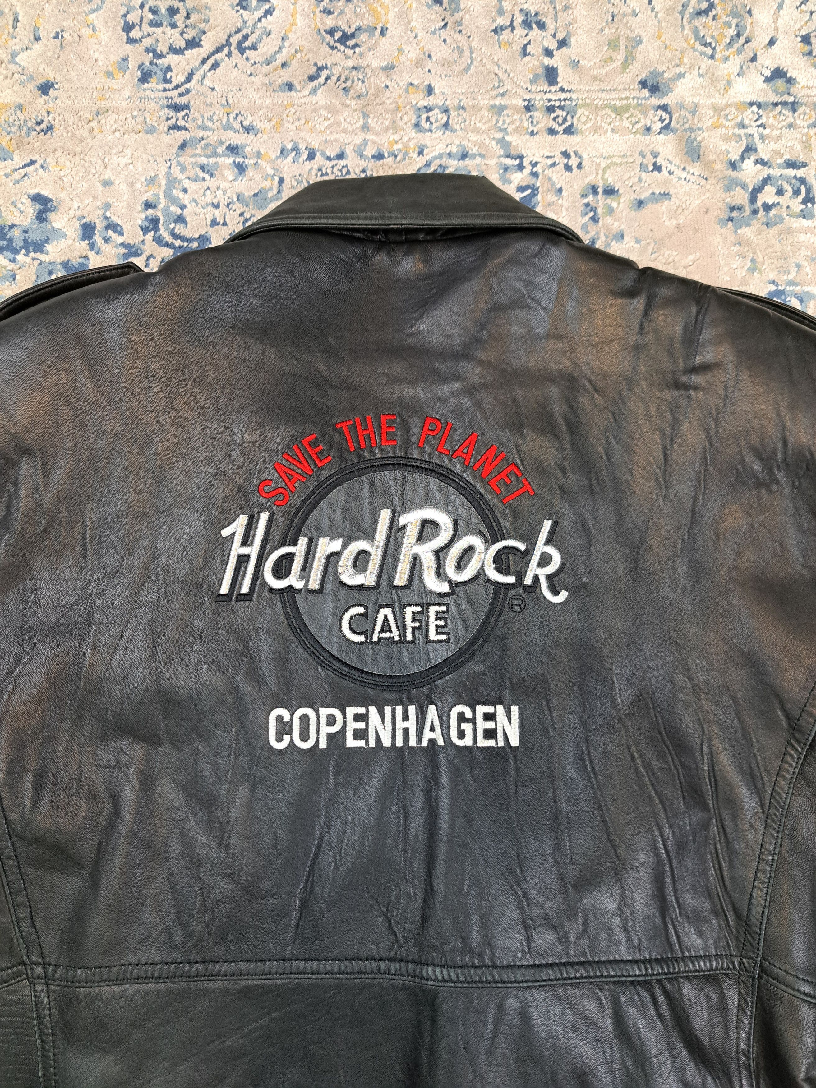 Hard Rock Cafe Vintage Ramones Hard Rock Cafe Leather Jacket Size US XL / EU 56 / 4 - 2 Thumbnail