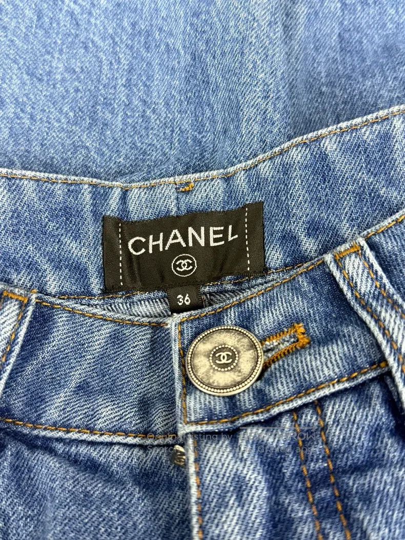 Chanel Chanel Filipino co-branded denim shorts Size 24" / US 00 / IT 34 - 4 Thumbnail