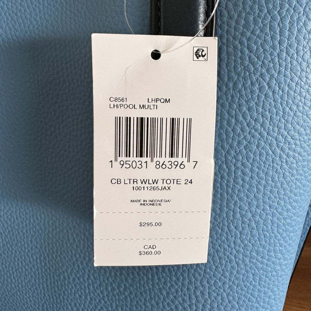 Coach Coach Willow Tote Bag 24 In Colorblock C8561-Pool Multi Size ONE SIZE - 9 Thumbnail