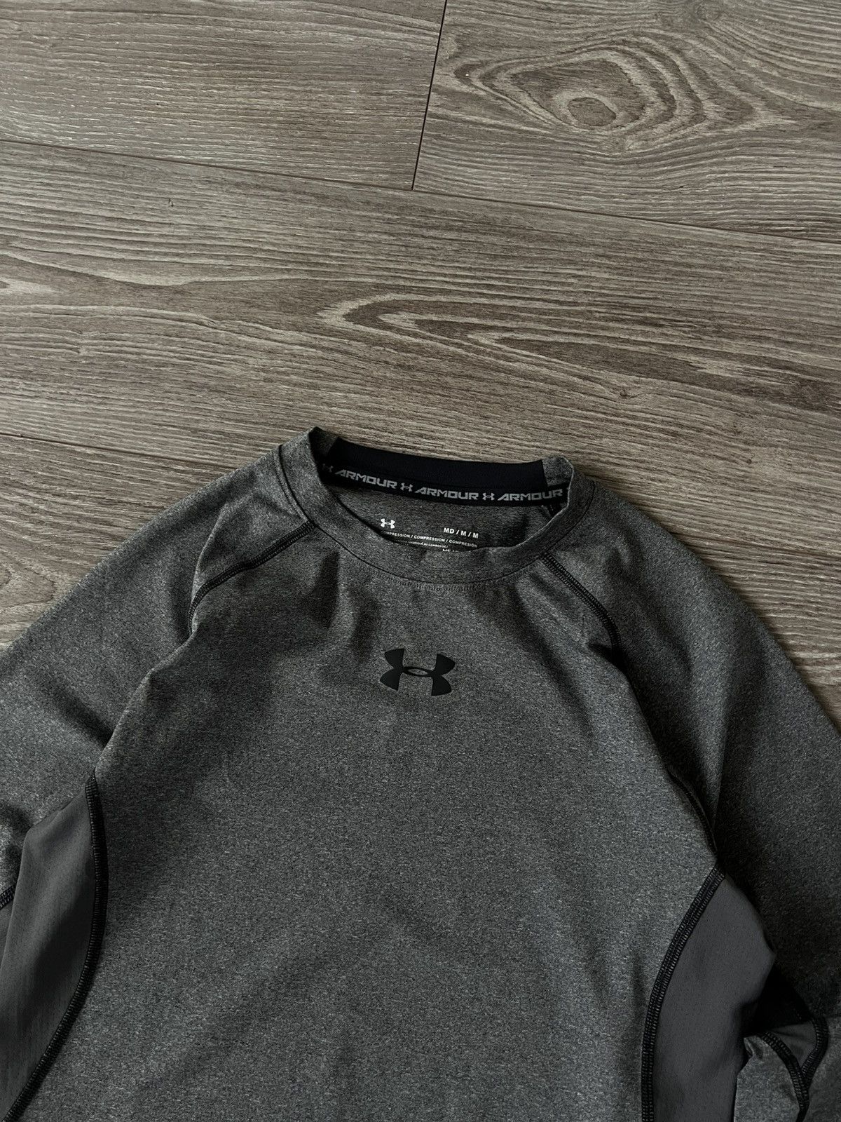 Other × Under Armour Under Armour Central Logo Onix Compression Heatgear Long Tee Size US M / EU 48-50 / 2 - 14 Thumbnail