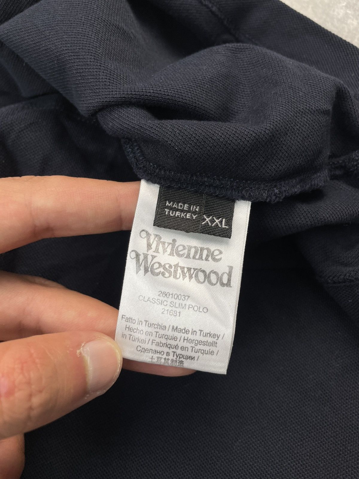 Vivienne Westwood Vivienne Westwood Polo T-shirt Navy Size US XXL / EU 58 / 5 - 6 Thumbnail