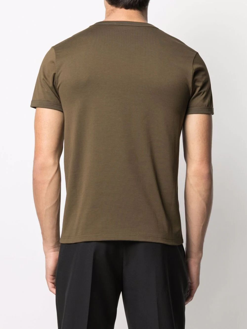 Alexander McQueen o1y1024 T-Shirt In Military Green Size US M / EU 48-50 / 2 - 4 Thumbnail