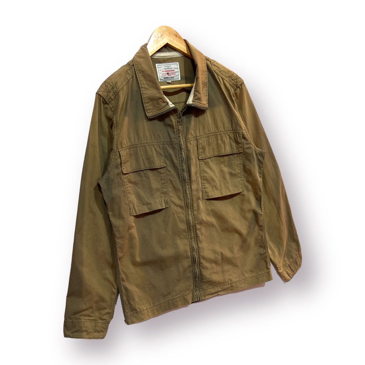 Avirex 🔥DISTRESSED🔥 AVIREX MILITARY STYLE JACKET SUNFADED Size US L / EU 52-54 / 3 - 3 Thumbnail