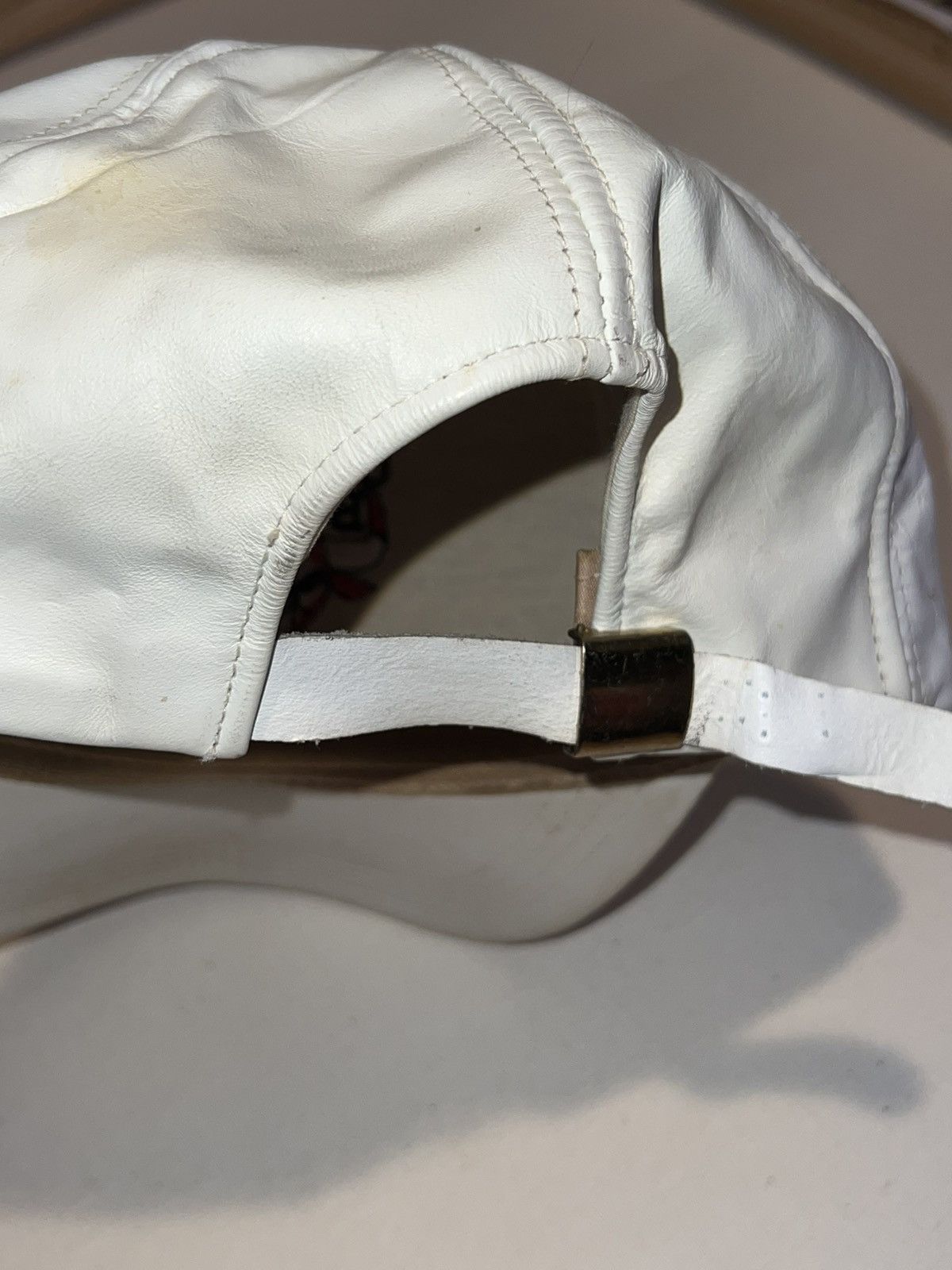 Vintage 90’s 2000’s Y2K VTG Vintage Chicago Bulls NBA Leather Hat Size ONE SIZE - 5 Thumbnail