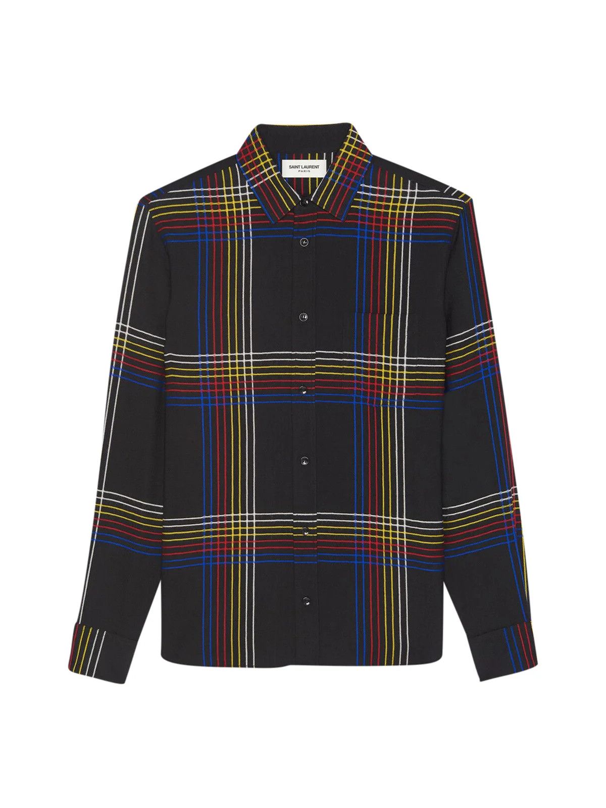 Saint Laurent Paris o1y0325 Checked Shirt in Multicolor Size US S / EU 44-46 / 1 - 1 Thumbnail
