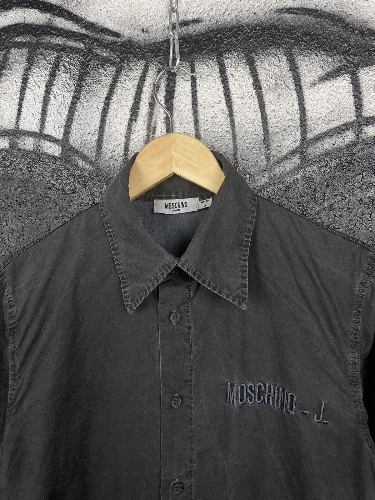 Moschino Moschino Jeans Washed Grey Shirts Button Up Men’s Size S Size US S / EU 44-46 / 1 - 4 Thumbnail