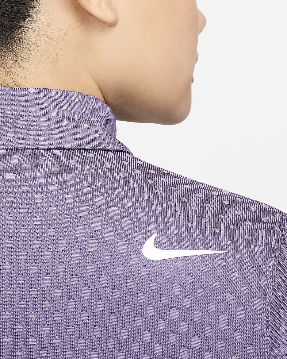 Nike Nike Golf Polo DriFit ADV Tour Jacquard Purple Size S / US 4 / IT 40 - 3 Thumbnail