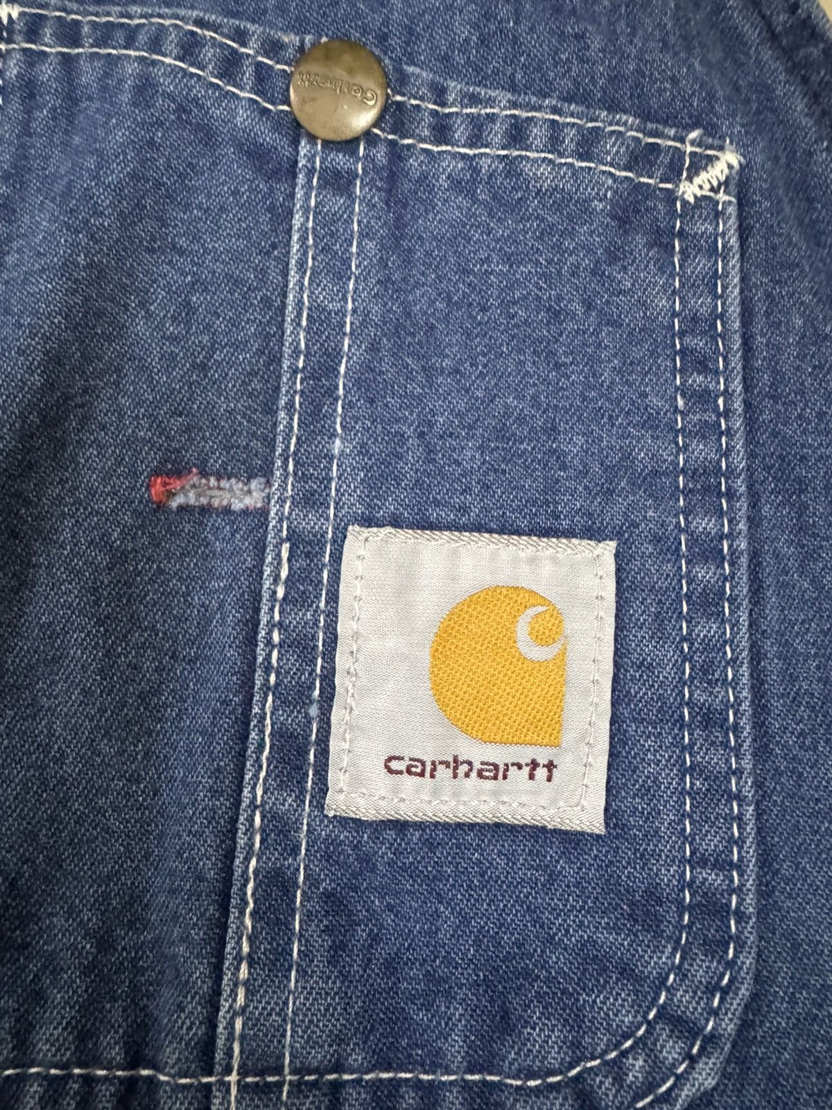 Carhartt Vintage 1990’s Carhartt Denim Bib Overall coverall Size US 36 / EU 52 - 8 Thumbnail