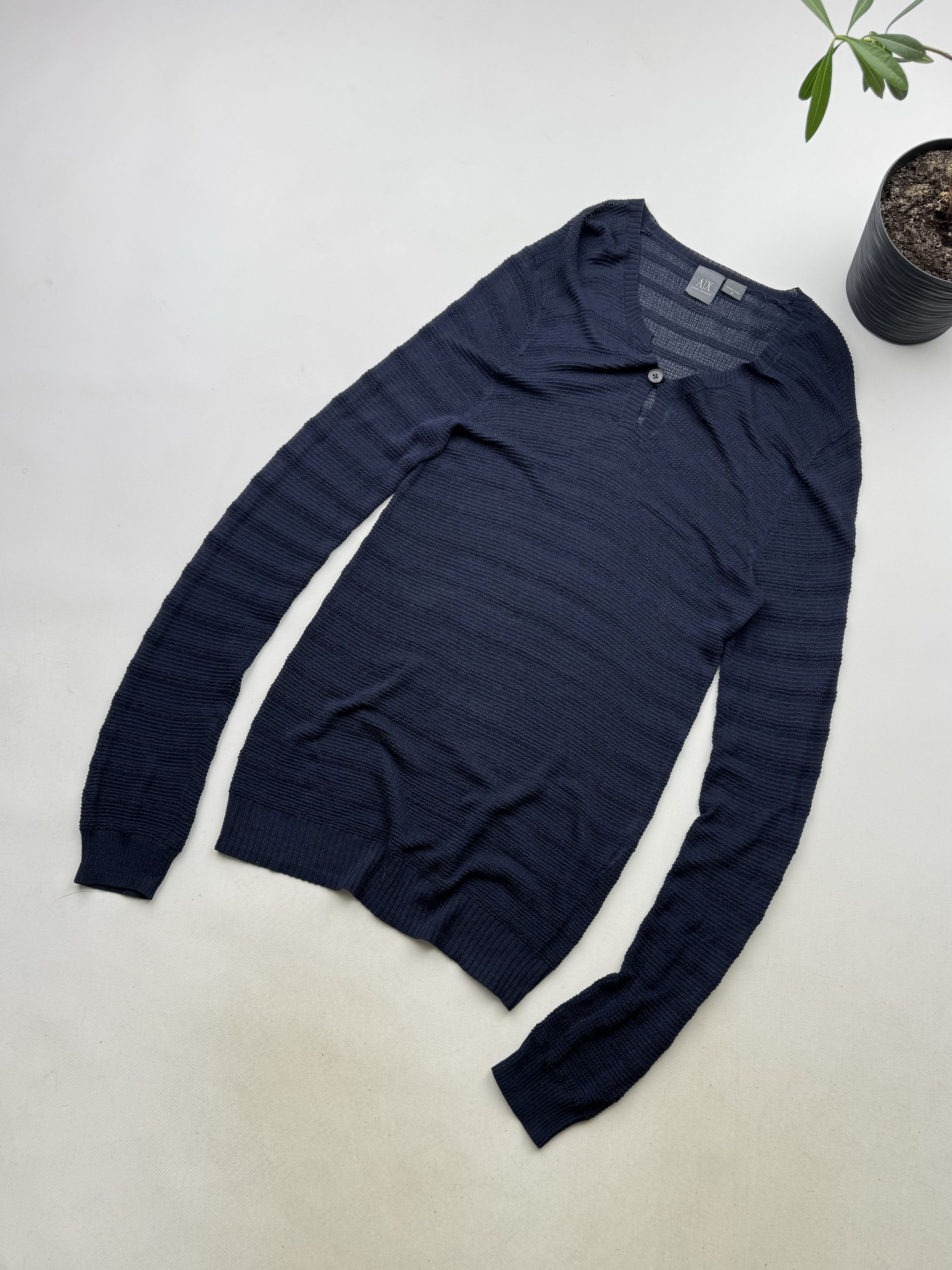 Armani Exchange Armani Exchange Vintage Mesh Sweater (477) Size US M / EU 48-50 / 2 - 1 Thumbnail