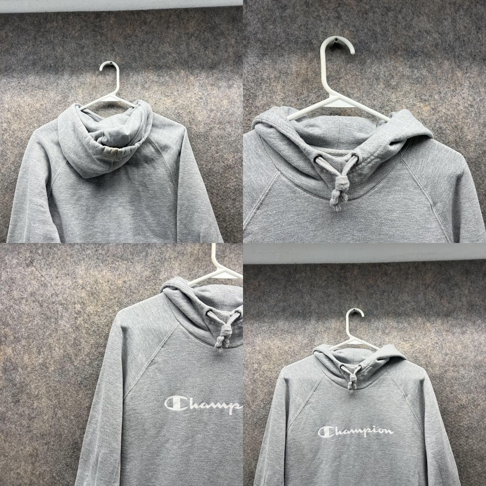 Champion VINTAGE Champion Sweater Men Large Hoodie Jacket Gray White Pullover Size US L / EU 52-54 / 3 - 8 Thumbnail
