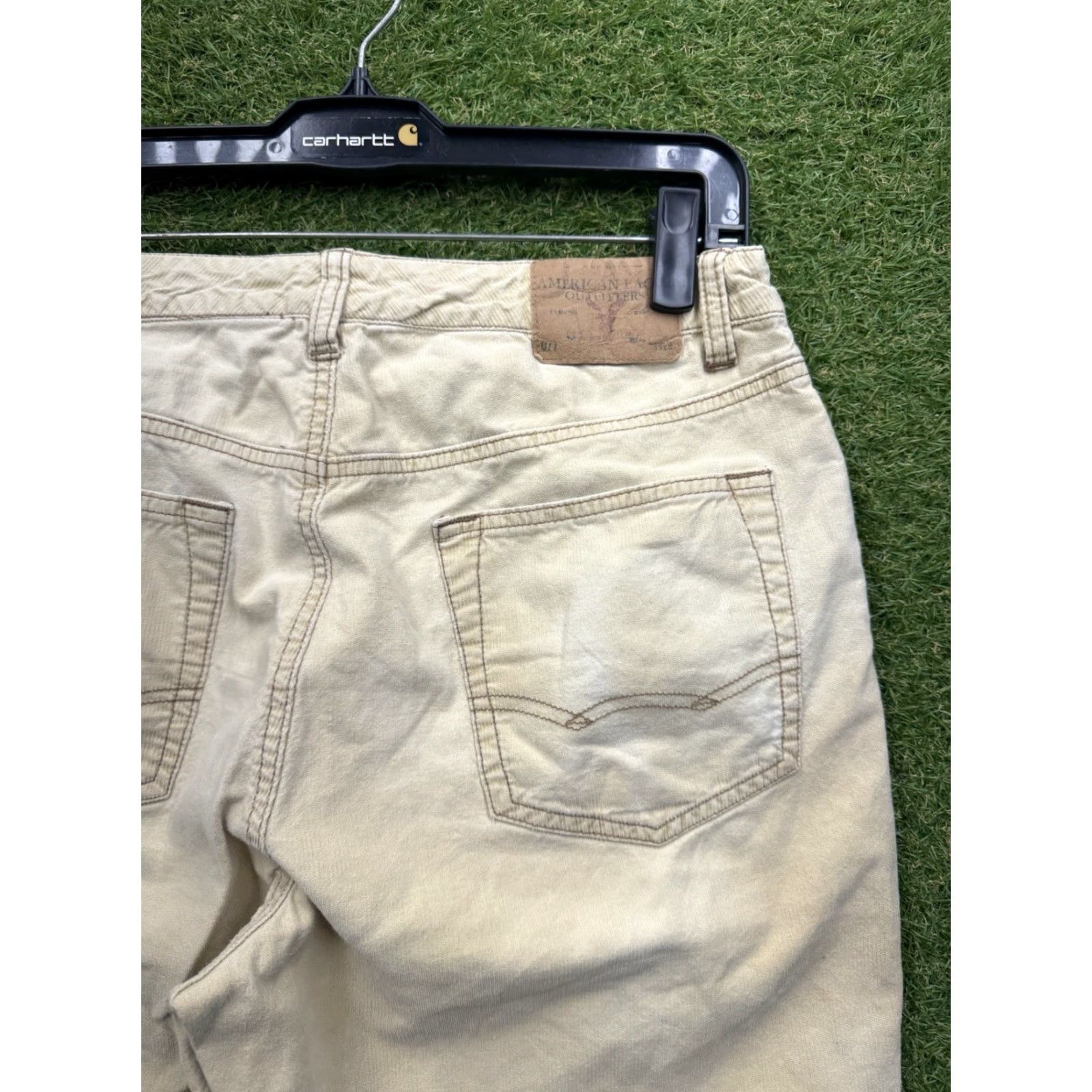 American Eagle Outfitters American Eagle Outfitters Jeans Mens 32x32 Corduroy Bootcut Beige 5-Pocket Solid 80s Grunge Size US 32 / EU 48 - 3 Thumbnail