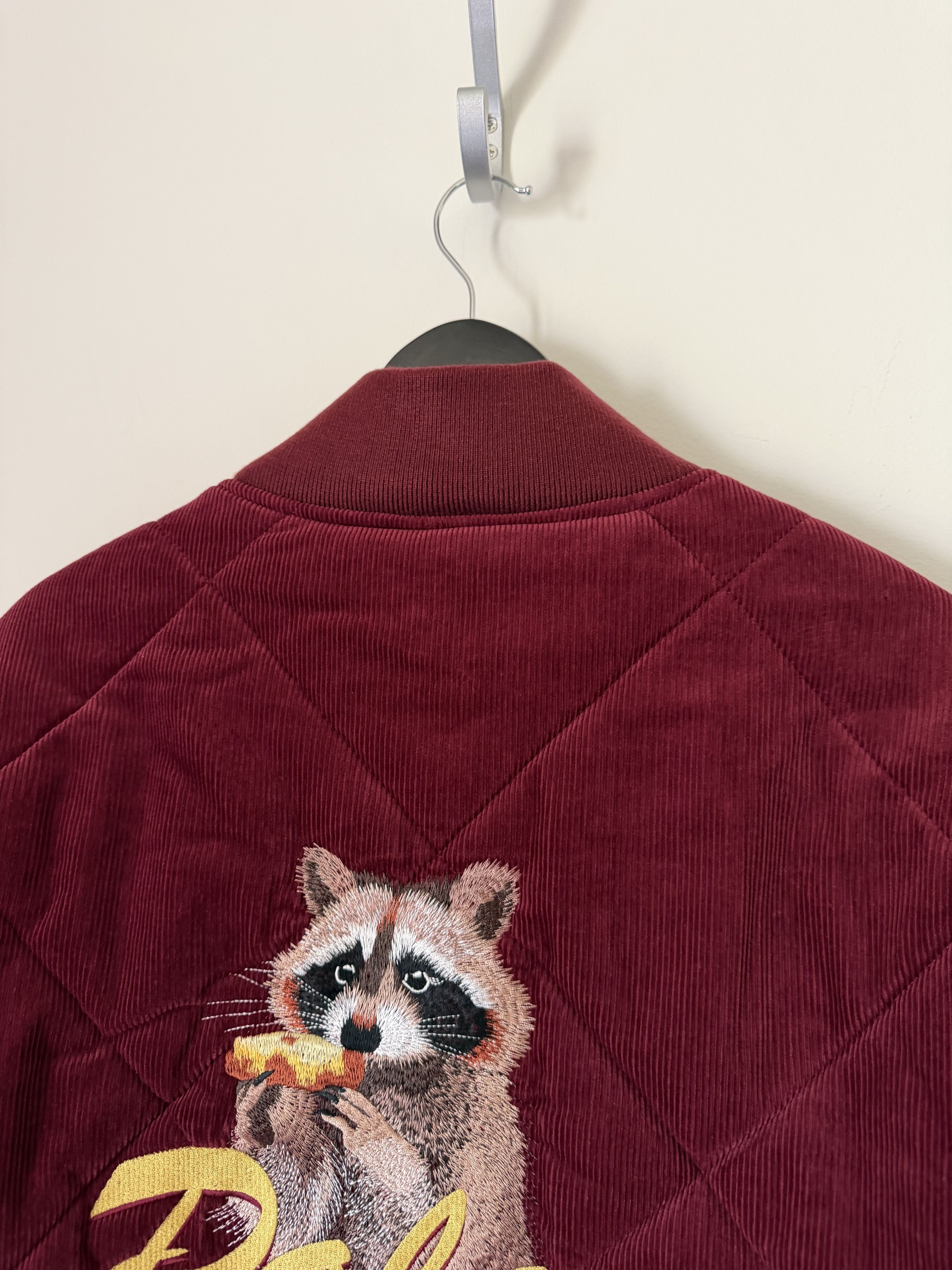 Palace Palace Hungry Raccoon Corduroy Bomber Jacket in Burgundy Size US M / EU 48-50 / 2 - 2 Thumbnail