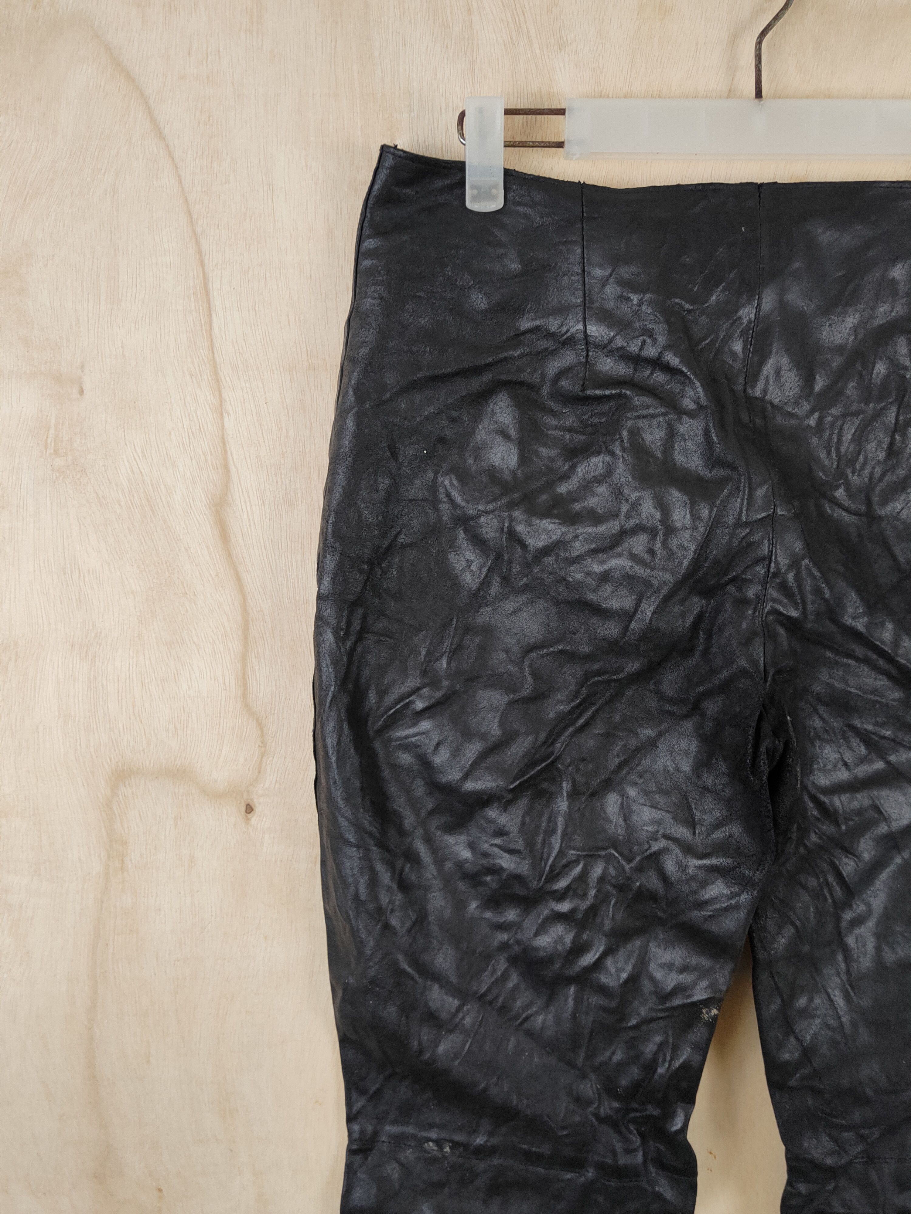 Vintage DL Vintage France Black Leather Pants #S2521 Size US 30 / EU 46 - 8 Thumbnail