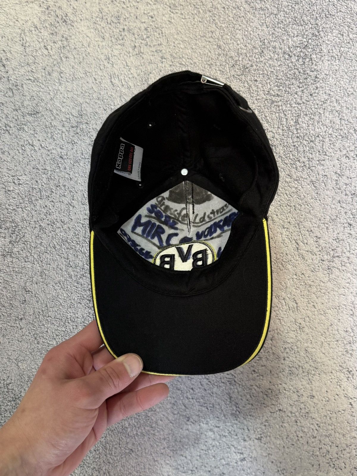 Kappa Vintage Borussia Dortmund BVB 09 Kappa Cap Hat Logo Football Size ONE SIZE - 10 Thumbnail