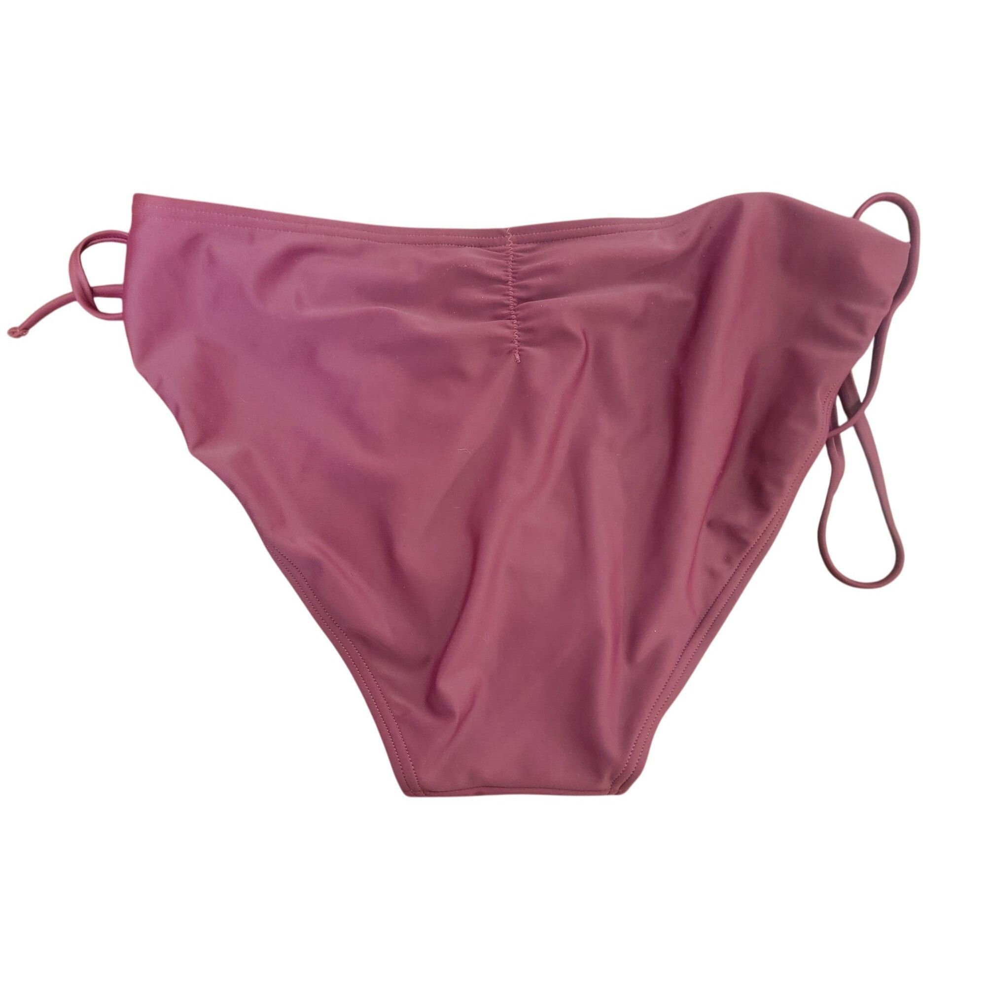 Other Women's XL Maroon Bikini Bottom With Adjustable Side Ties Size ONE SIZE - 2 Thumbnail