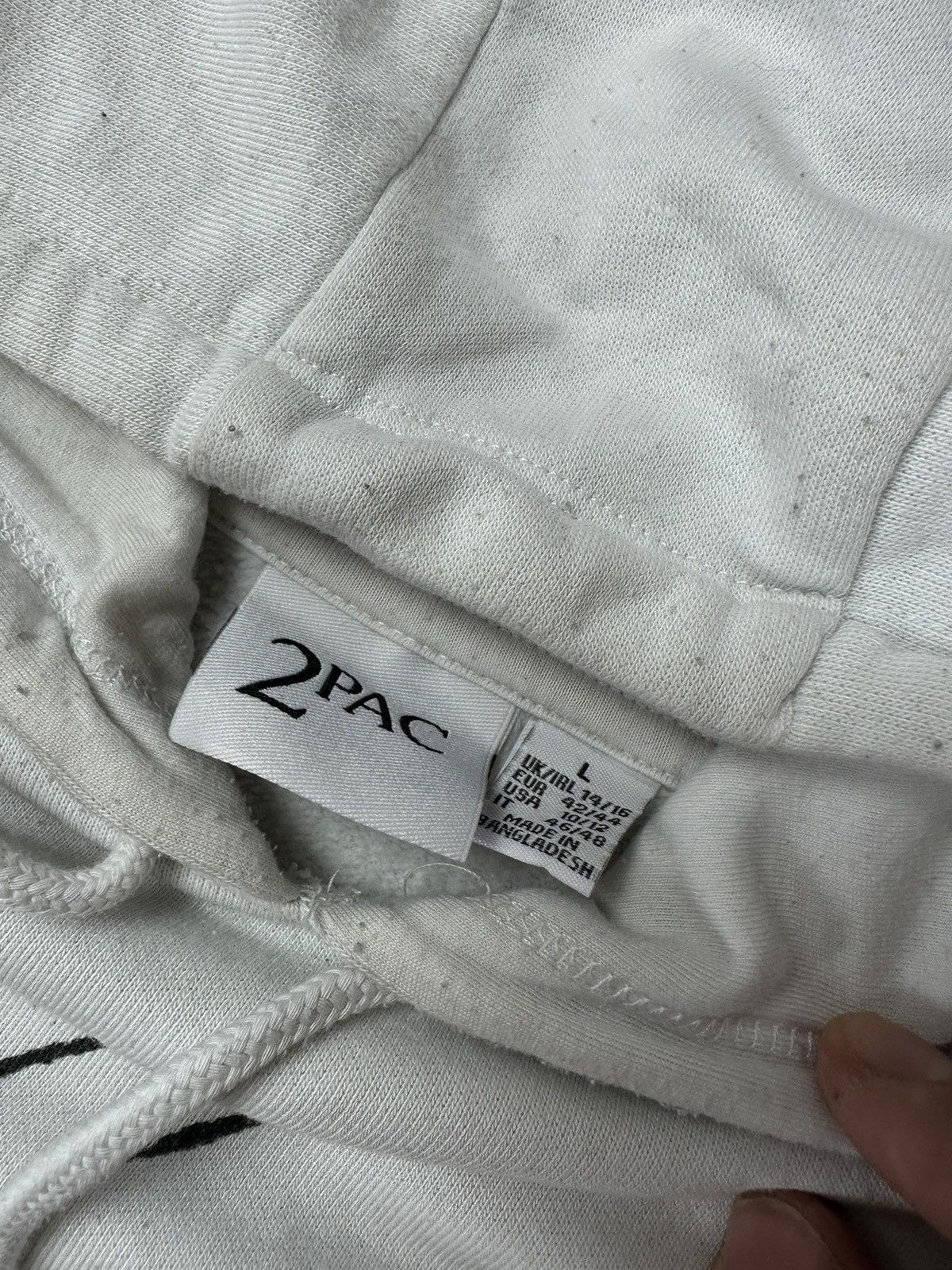 Band Tees × Rap Tees × Vintage 2Pac Vintage Oversized Hoodie Bog Logo Size US L / EU 52-54 / 3 - 3 Thumbnail
