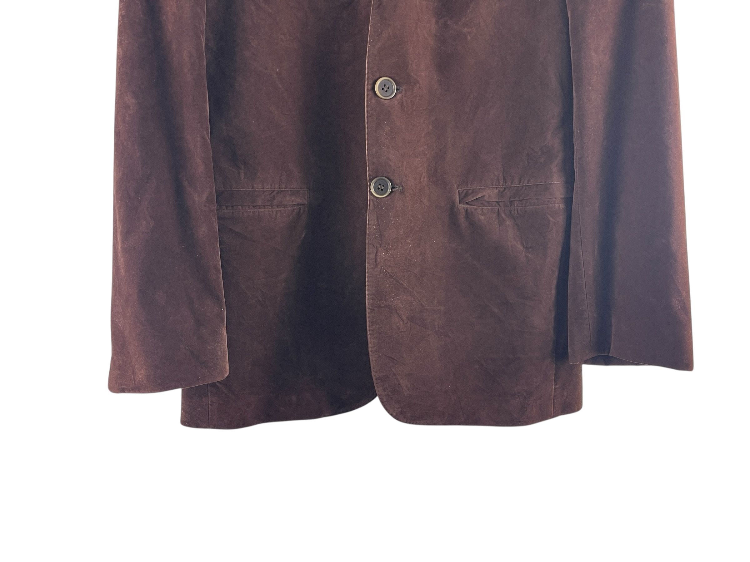 Yohji Yamamoto A.A.R Yohji Yamamoto Rayon Flock Blazer Brown Early by Yohji Size US L / EU 52-54 / 3 - 9 Thumbnail