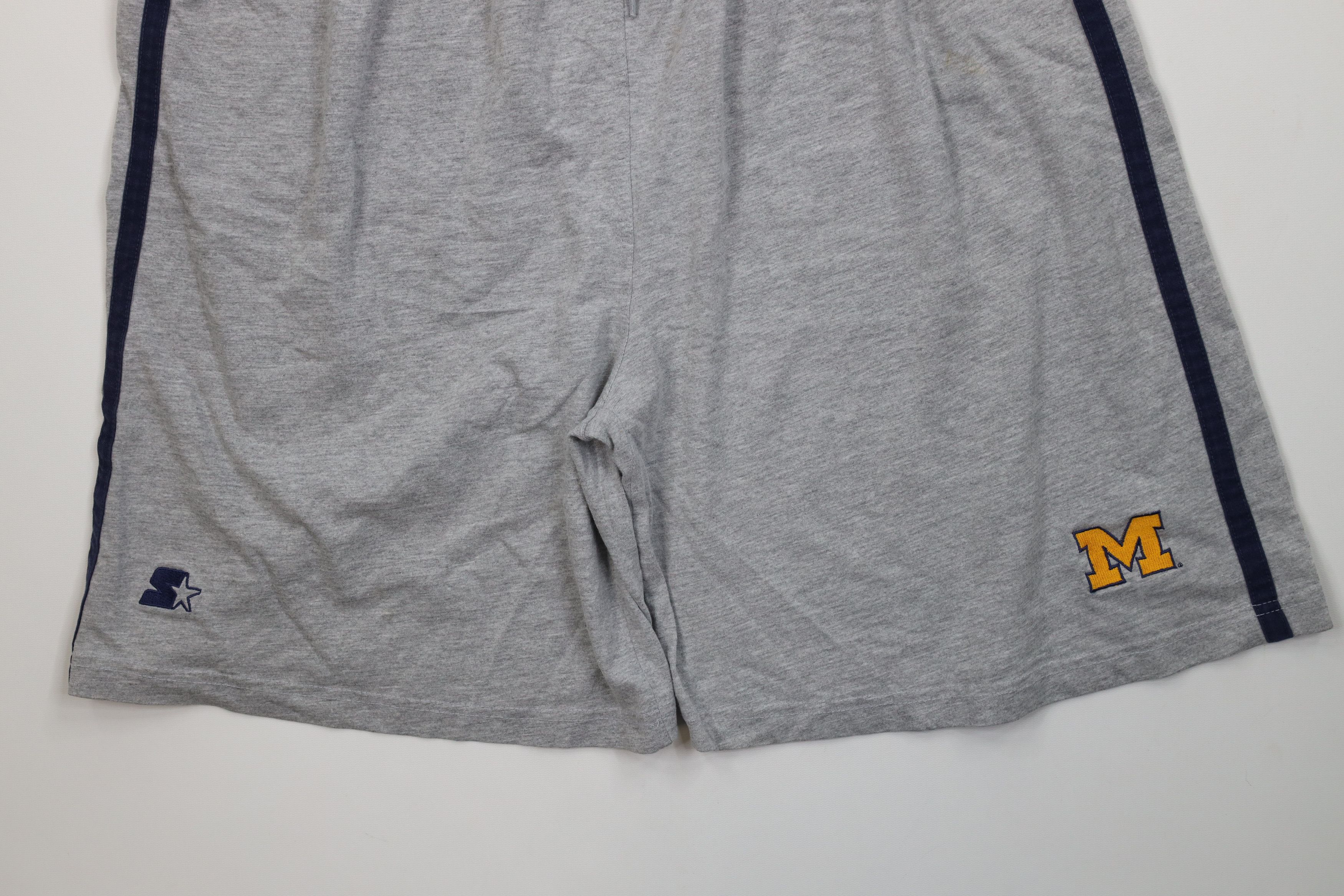Starter Vintage 90s Starter University of Michigan Shorts Gray Size US 36 / EU 52 - 4 Thumbnail