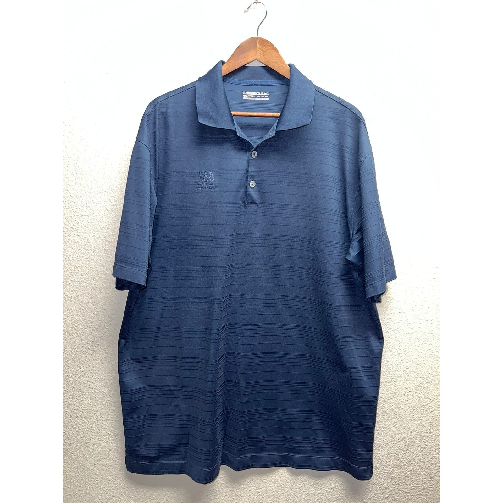 Vintage Nike USA Olympics Polo Shirt Amazing Nike Golf Olmypic VTG 2 Size US XXL / EU 58 / 5 - 1 Thumbnail