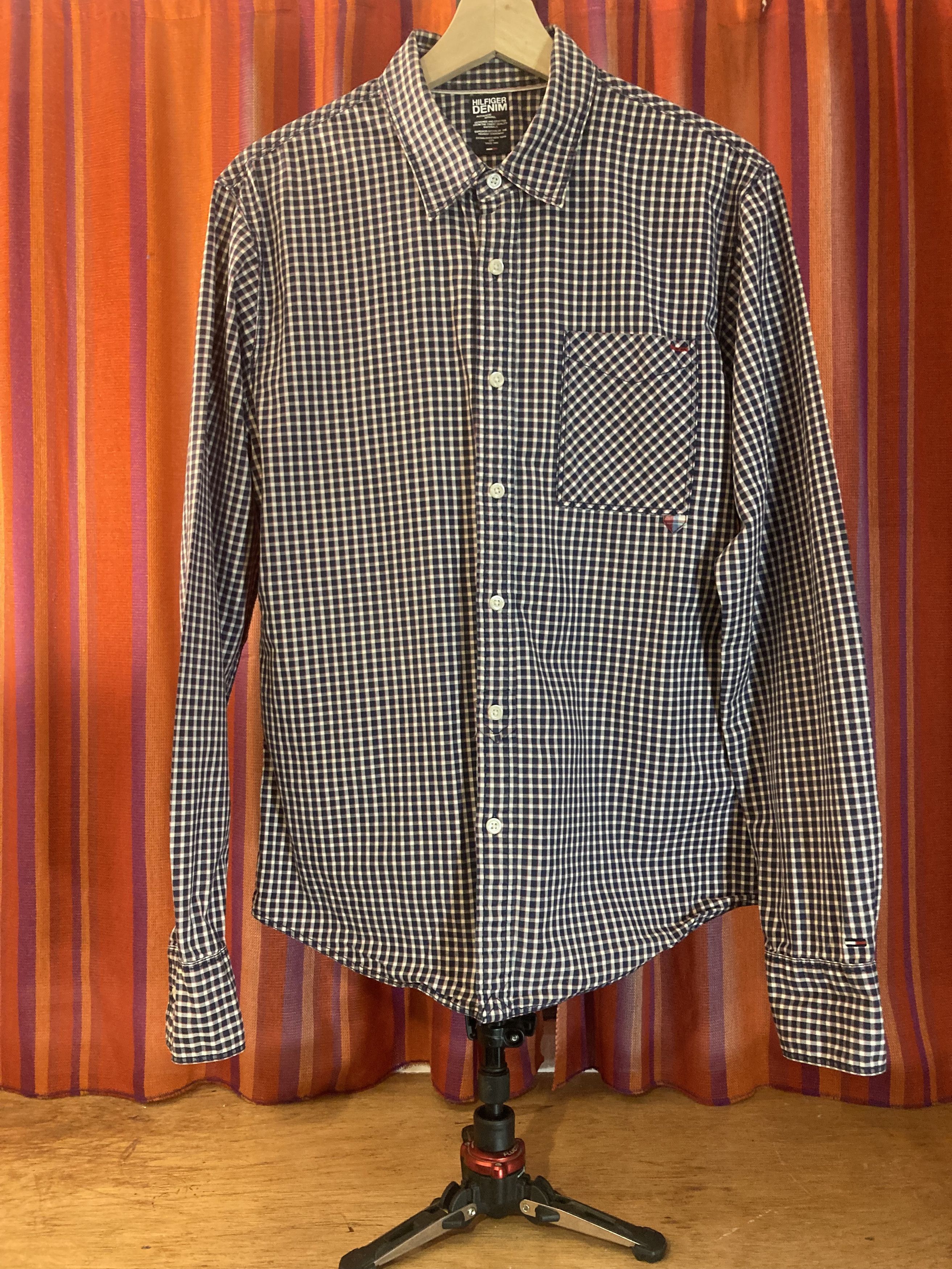 Tommy Hilfiger Hilfiger Denim heavy cotton micro check shirt Size US M / EU 48-50 / 2 - 6 Thumbnail