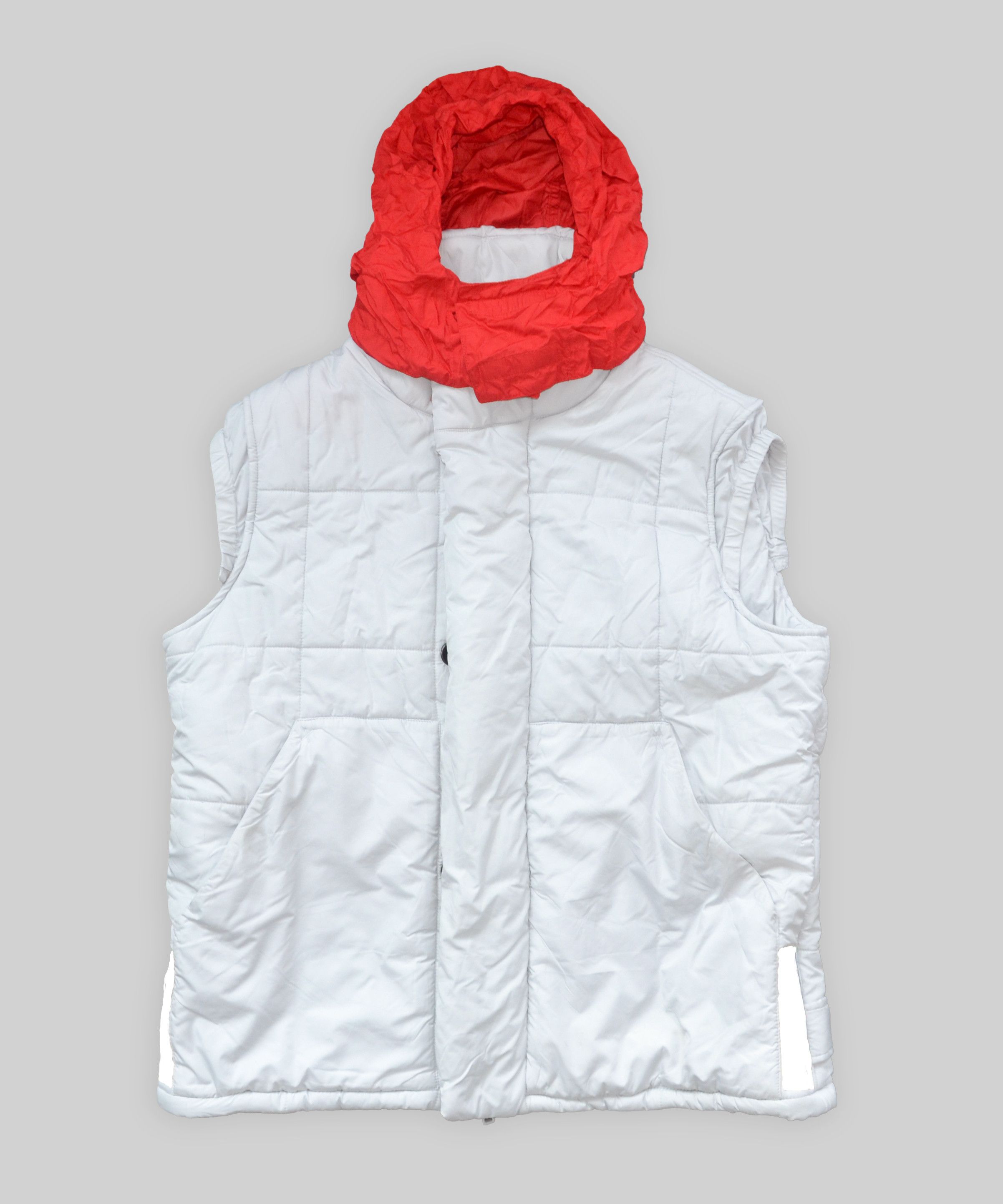 Prada PRADA Vest Reflective Jacket Hooded Utility Nylon Strap Size US M / EU 48-50 / 2 - 2 Thumbnail