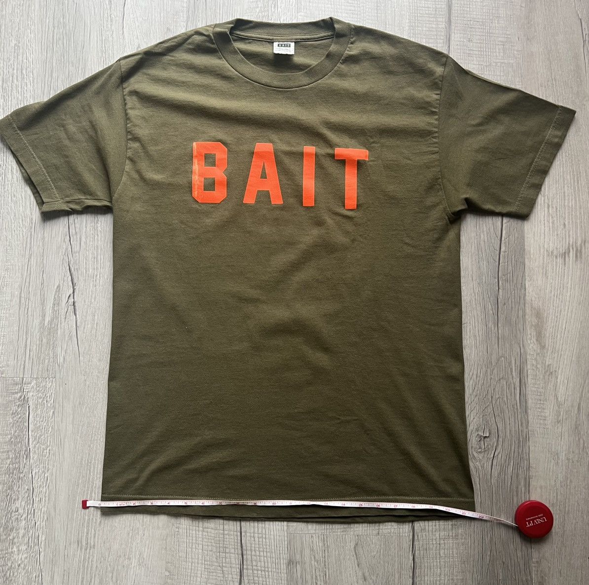Bait Bait Olive Green Logo Tee Size US L / EU 52-54 / 3 - 1 Thumbnail
