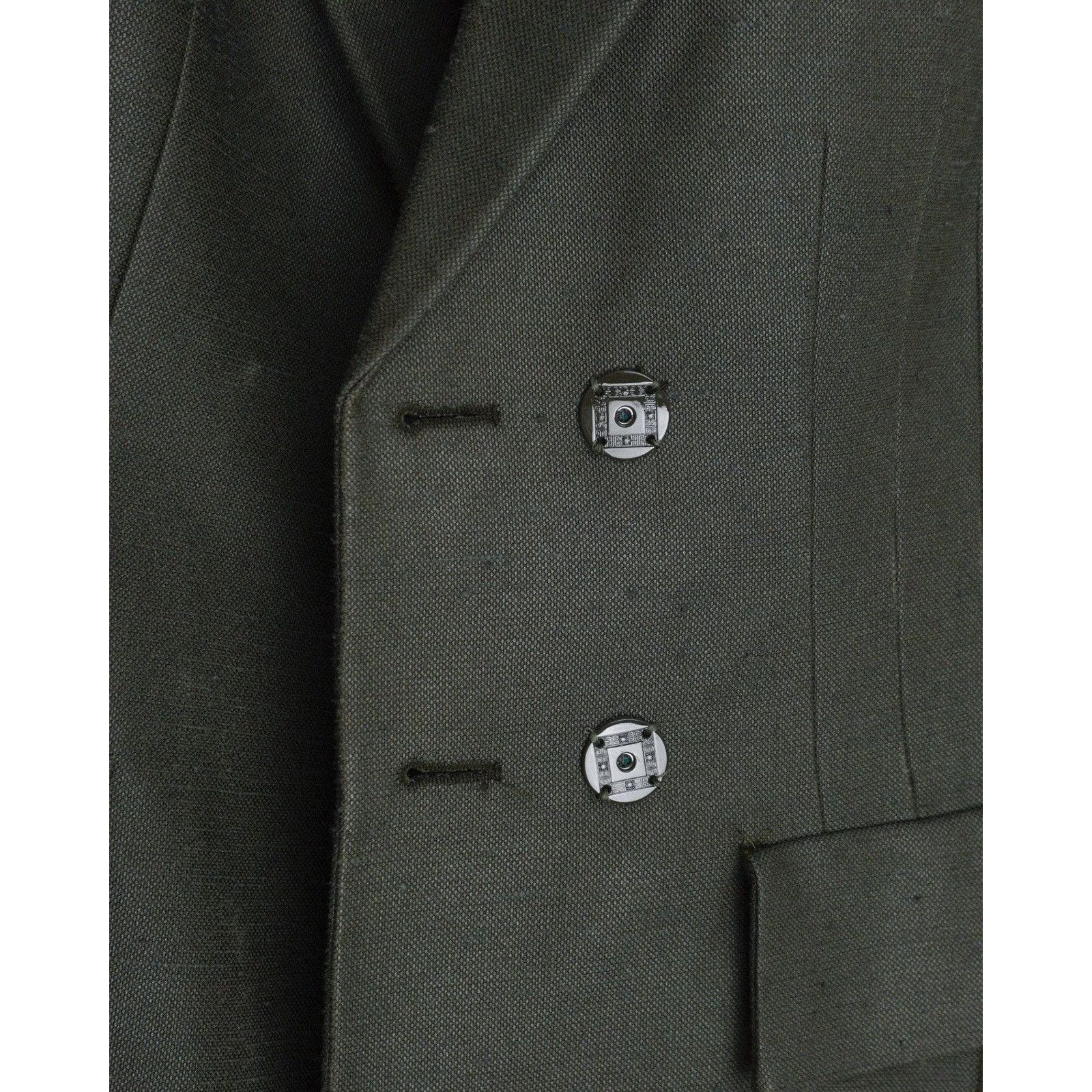 Versace Rare versace medusa military khaki dress jacket Size S / US 4 / IT 40 - 12 Thumbnail