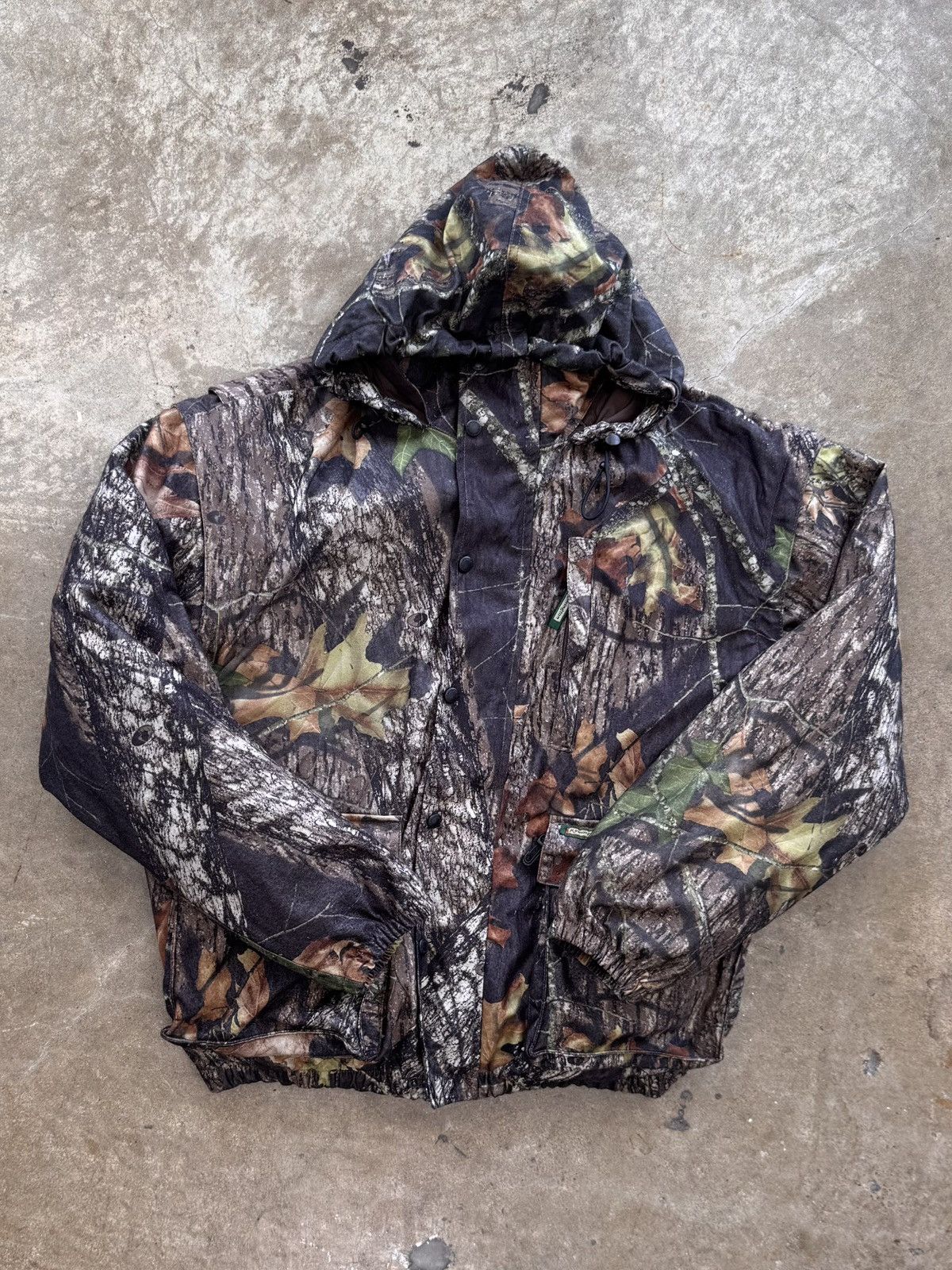 Vintage Vintage 2000 Remington Camo Mossy Oak Hooded Jacket XL Size US XL / EU 56 / 4 - 2 Thumbnail