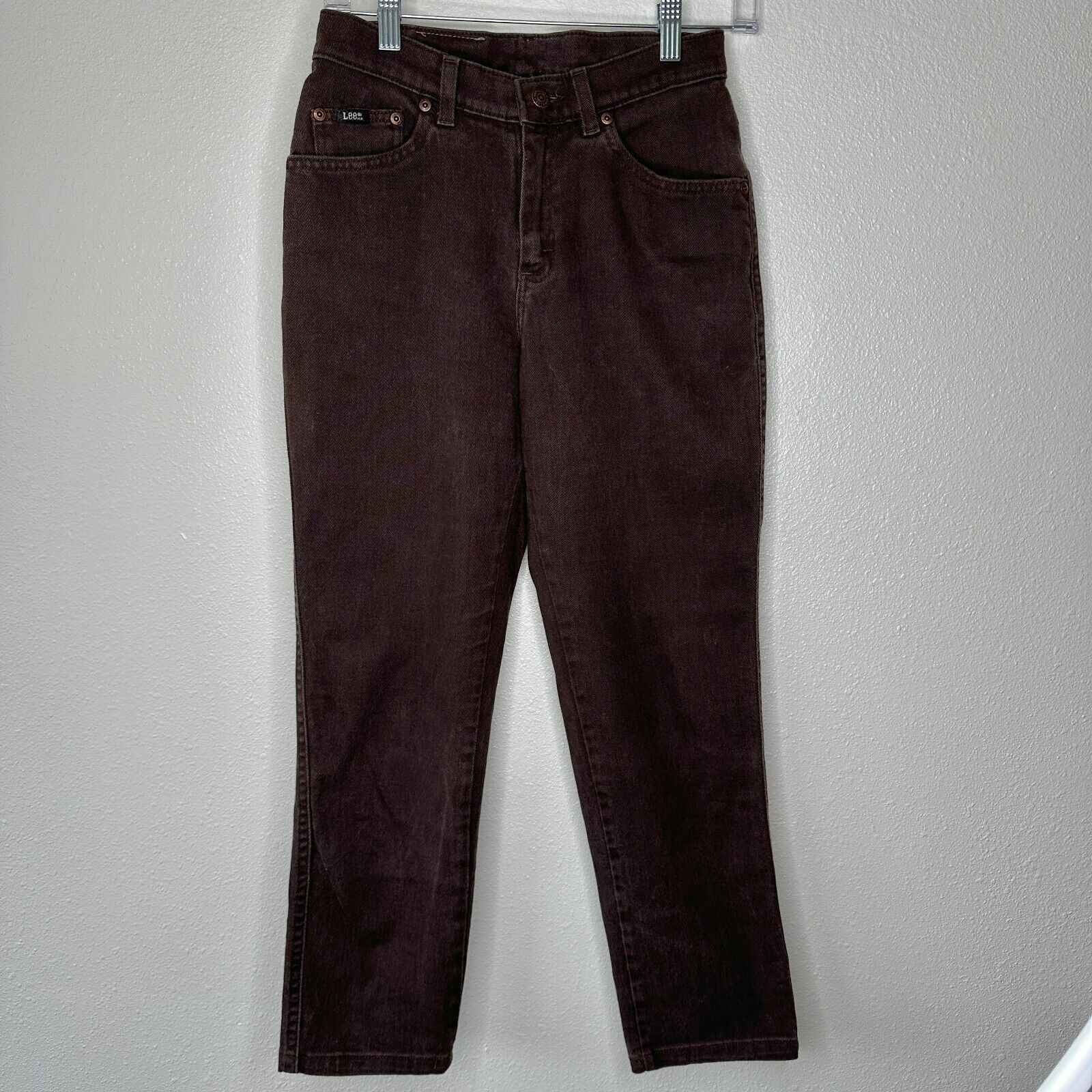 Lee Lee Original Brown Denim Mid Rise 5-Pocket Slim Jeans 4 Size 27" / US 4 / IT 40 - 2 Thumbnail