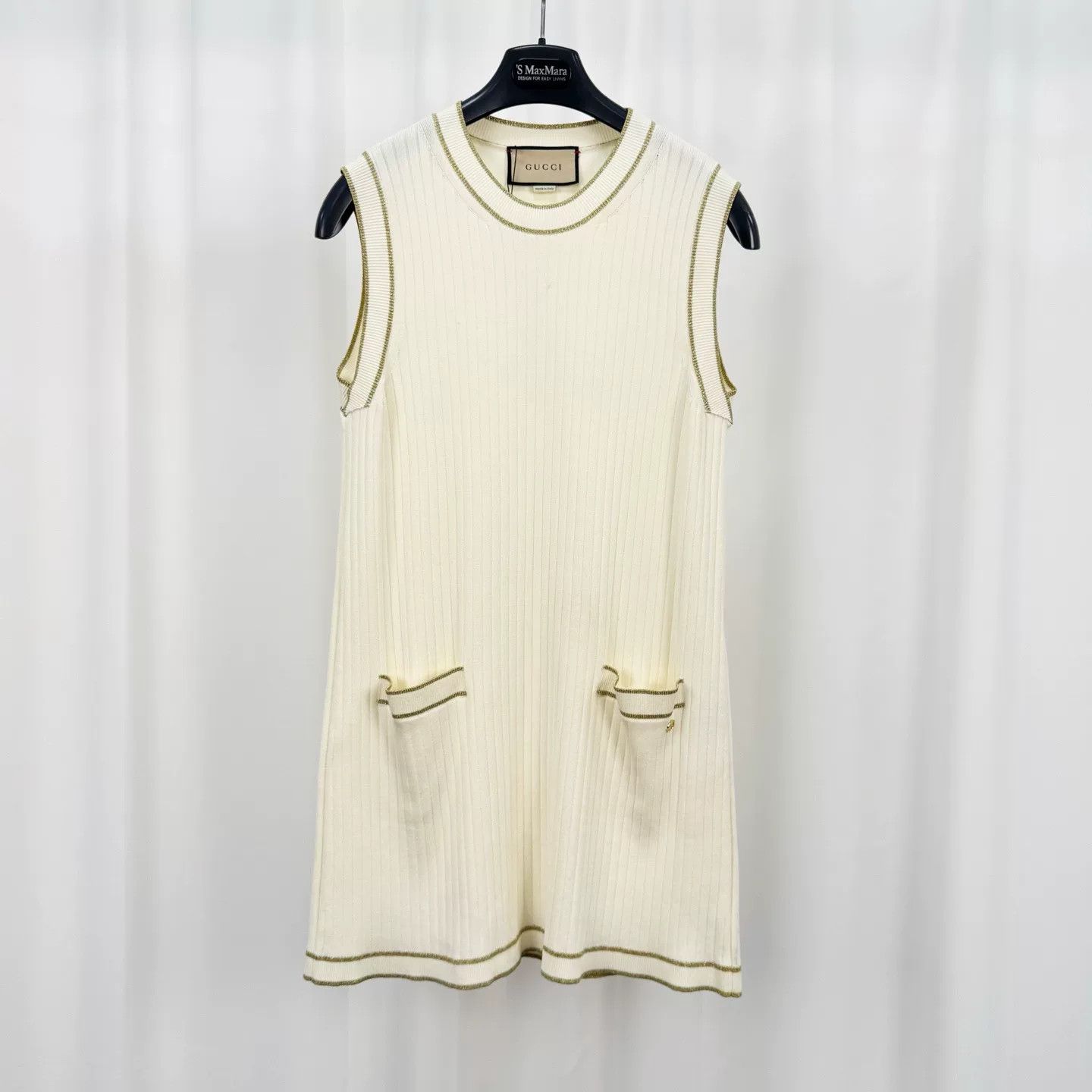 Gucci Gucci Sleeveless White Knitted Dress Size XS / US 0-2 / IT 36-38 - 1 Thumbnail