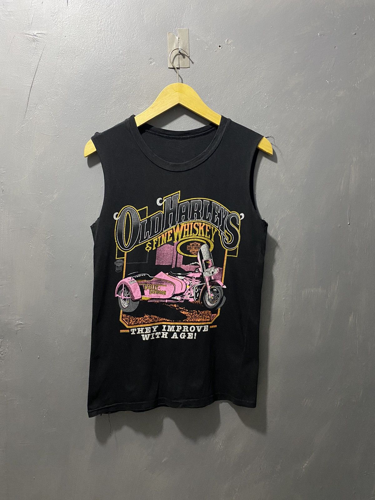 Harley Davidson × Vintage Vintage Harley Davidson Sleevelees Size US M / EU 48-50 / 2 - 1 Thumbnail
