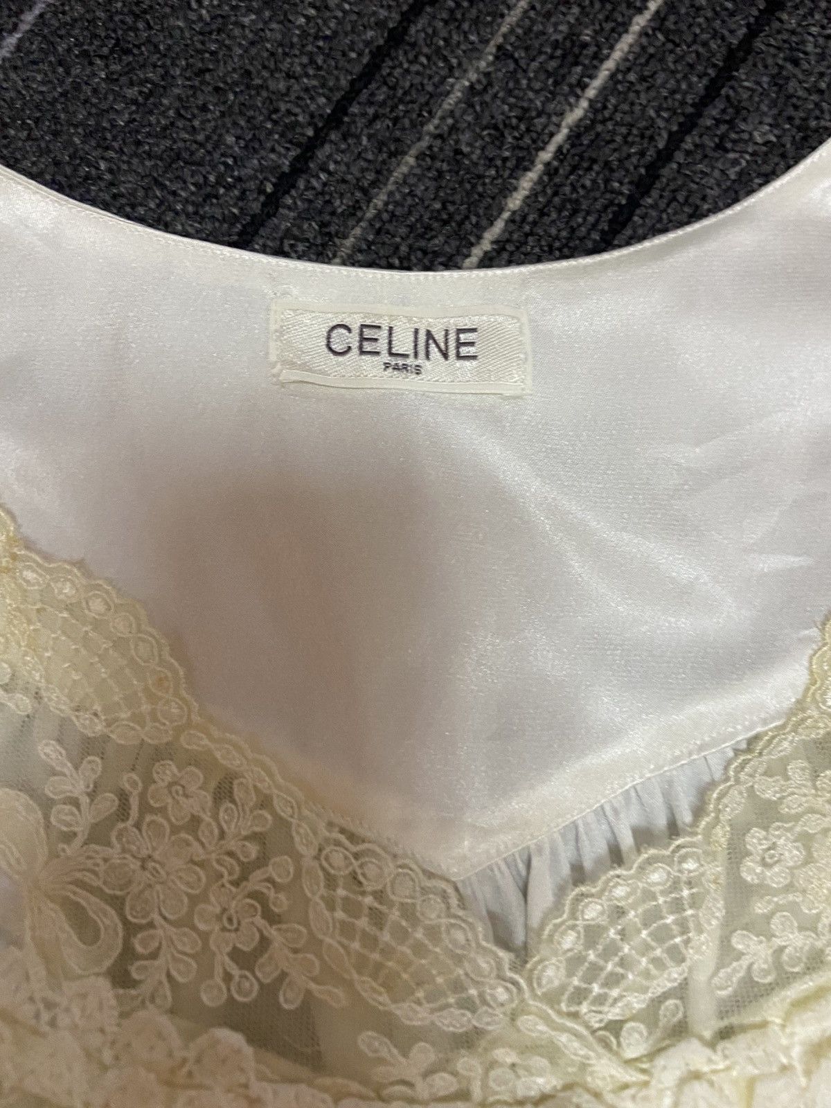 Celine × Vintage Vintage CELINE nightgown lace collar Size ONE SIZE - 3 Thumbnail