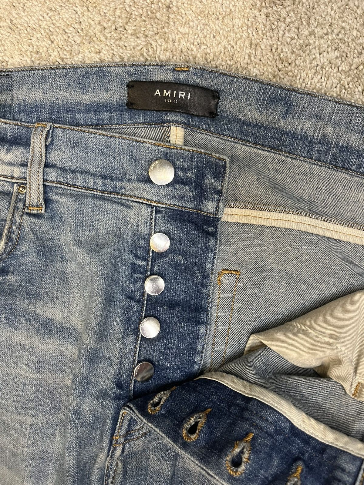 Amiri Amiri Crystal Painter Jeans Size US 33 - 4 Thumbnail